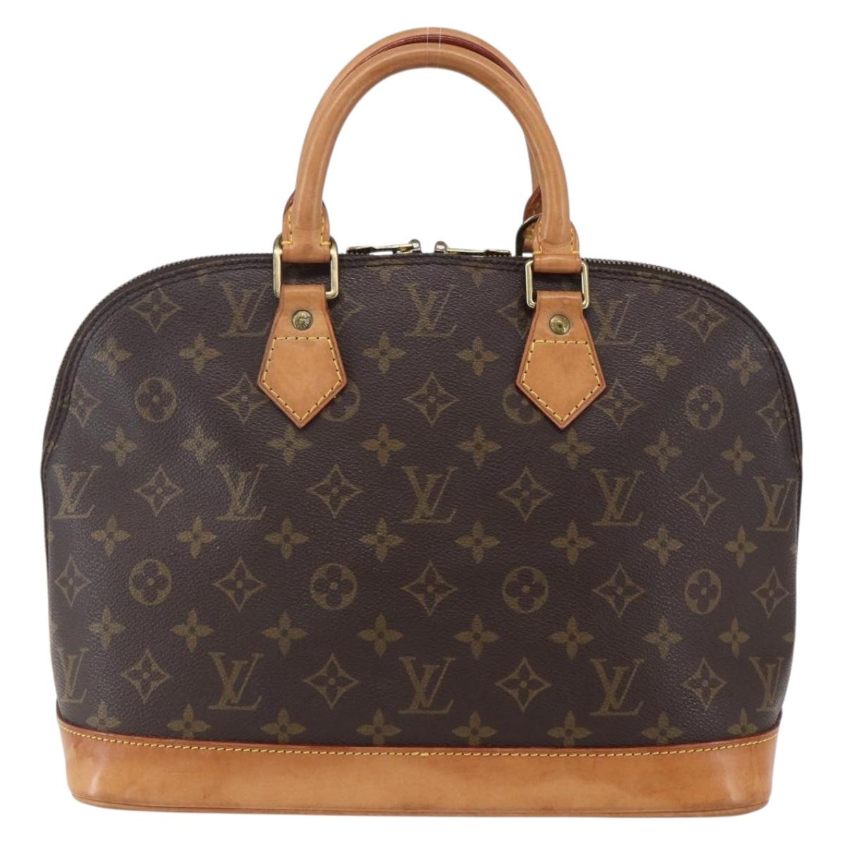 Louis Vuitton Alma Handbag Monogram Canvas Brown Canvas Handbag (Pre-Owned)
