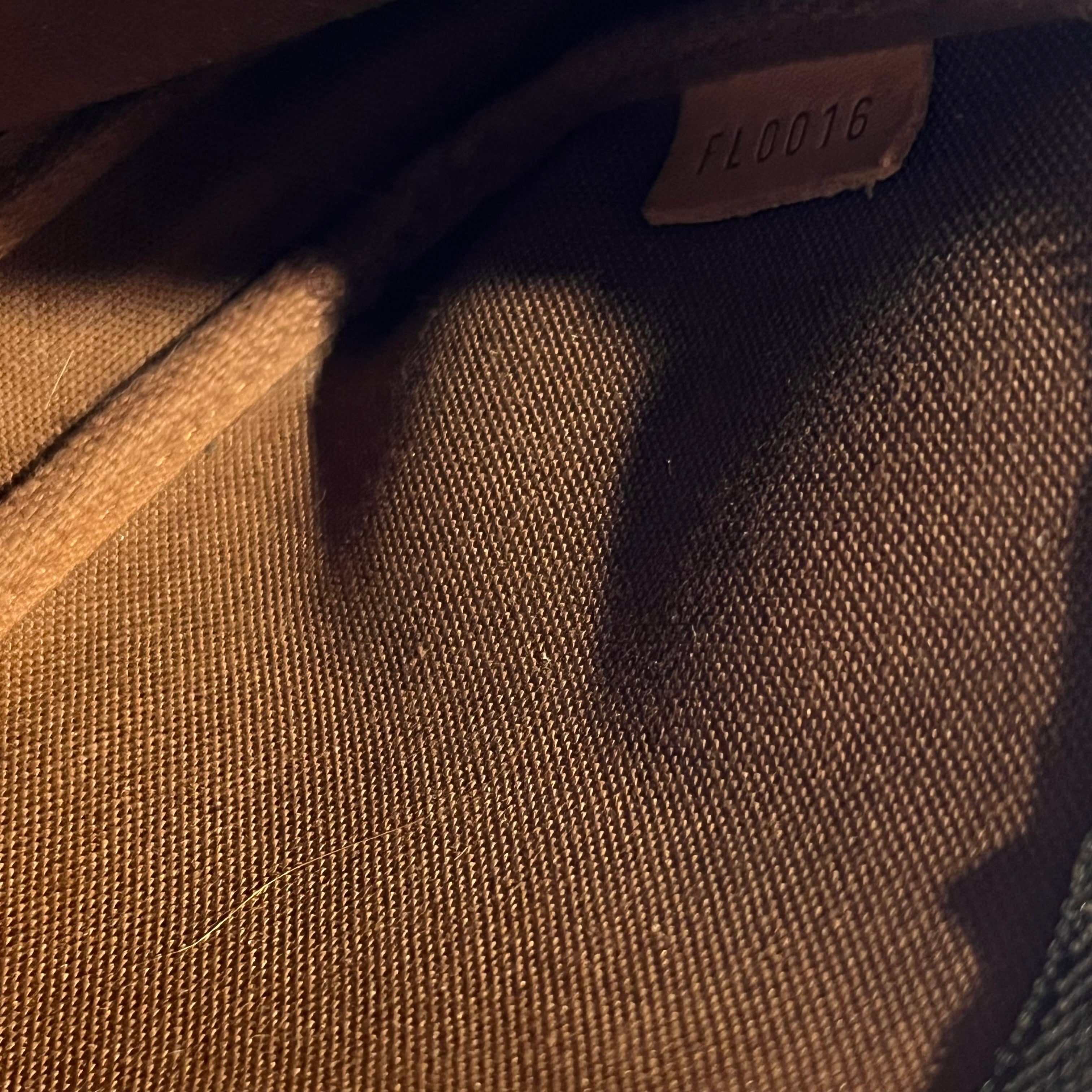 LOUIS VUITTON Mini Pochette Accessories Brown Monogram Canvas Handbag