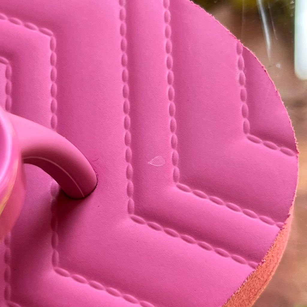 GUCCI GG Pink Marmont Rubber Flip Flops SZ 34 (US 4)