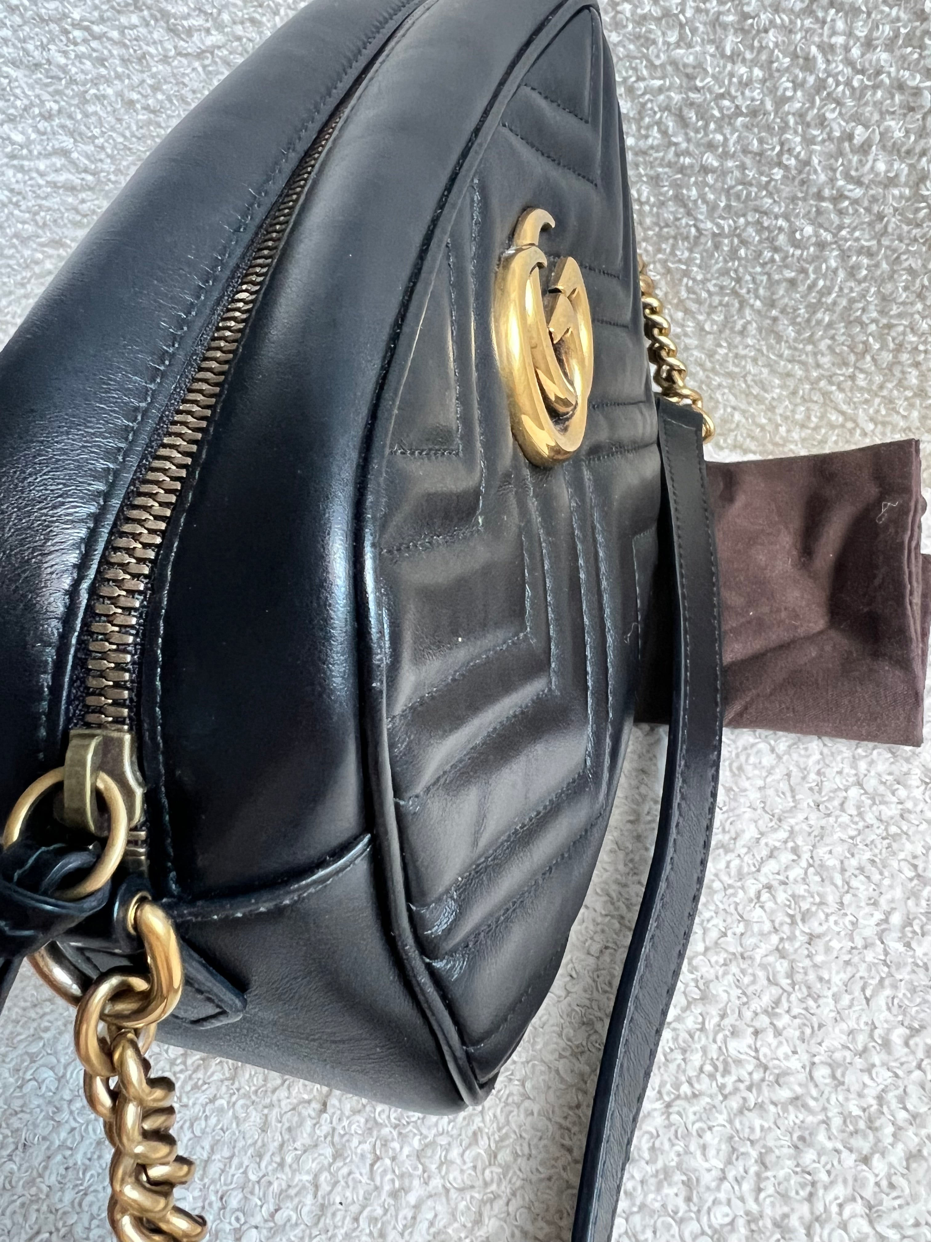 Gucci GG Black Marmont Small Shoulder Bag (RRP £1440)