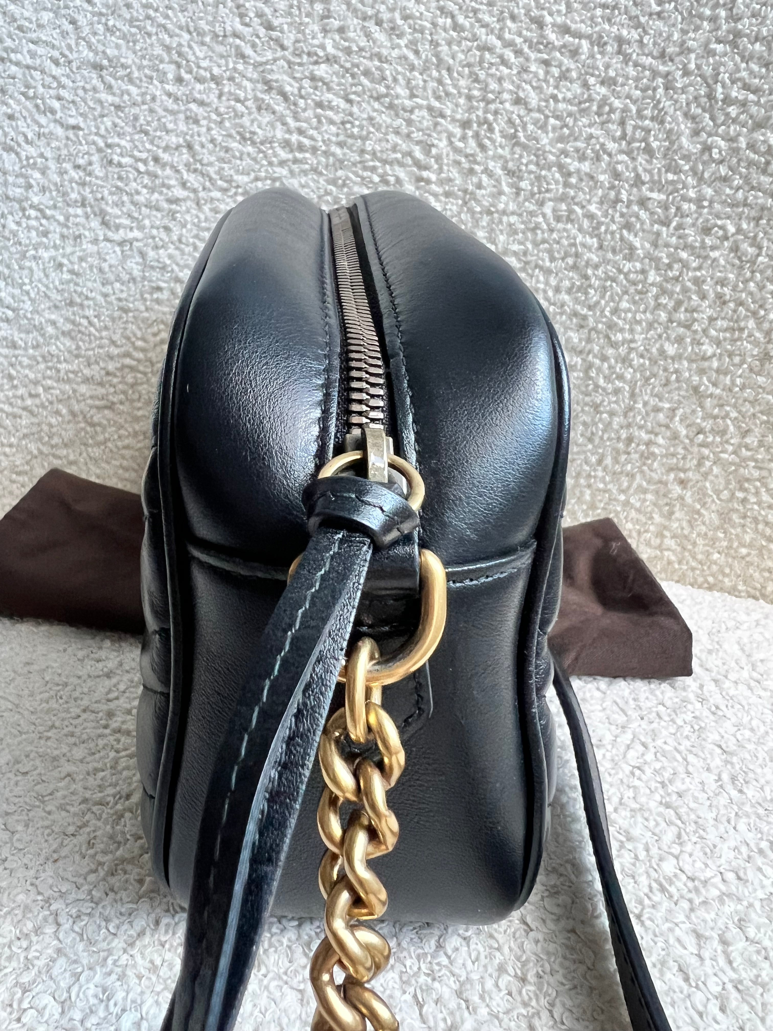 Gucci GG Black Marmont Small Shoulder Bag (RRP £1440)