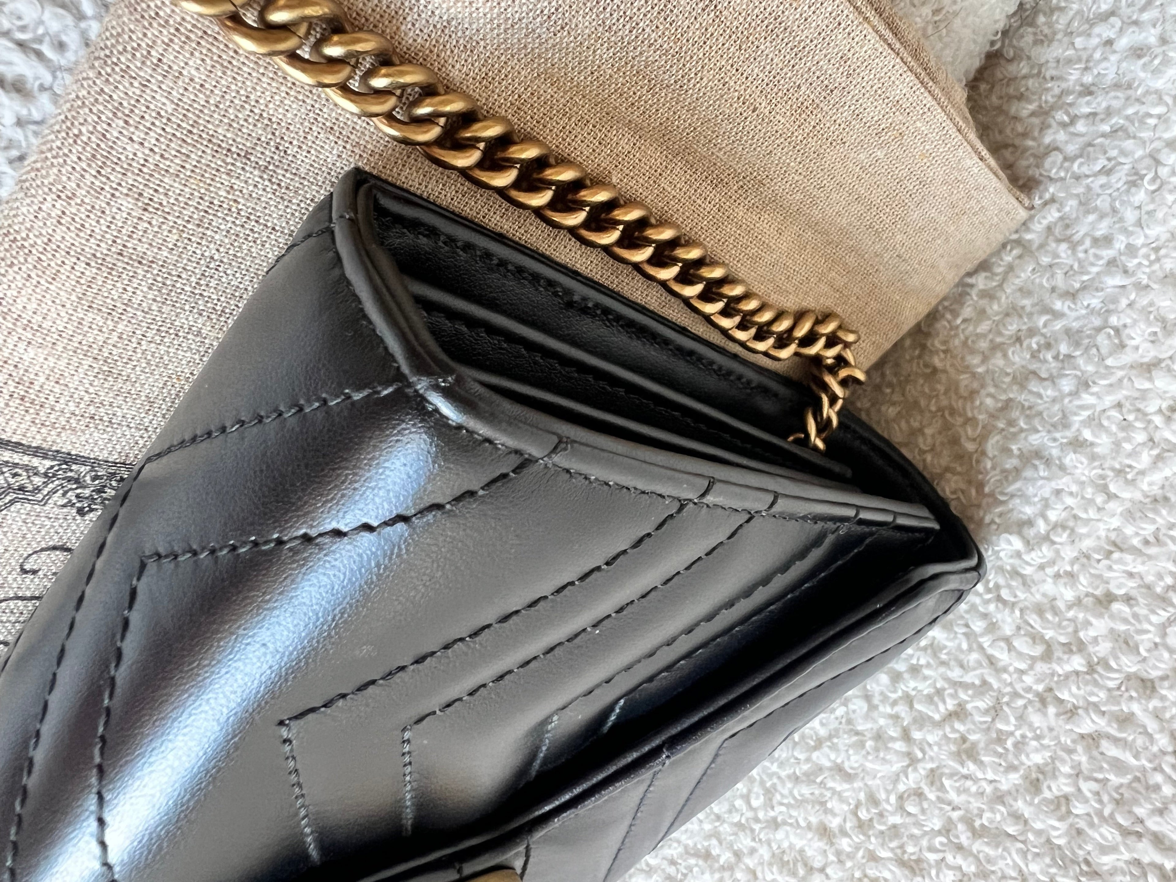 Gucci Black GG Marmont Matelasse Mini Bag (RRP £1440)
