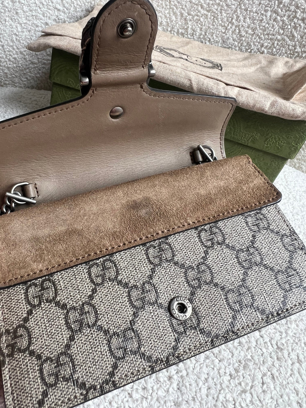 Gucci Dionysus GG Supreme Super Mini Shoulder Bag (RRP £890)