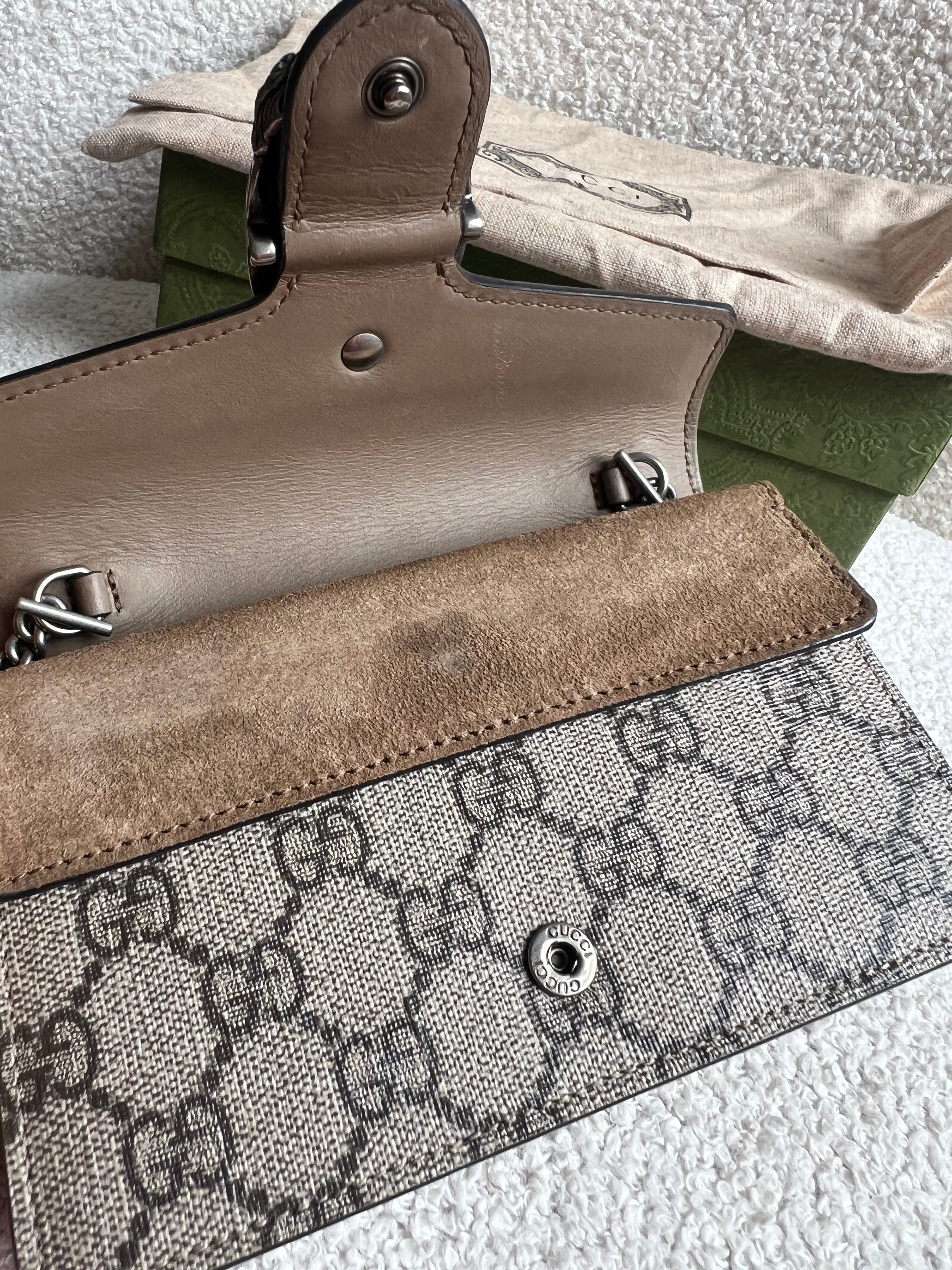 Gucci Dionysus GG Supreme Super Mini Shoulder Bag (RRP £890)