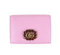 Gucci GG Marmont Pink Leather Crystal Wallet
