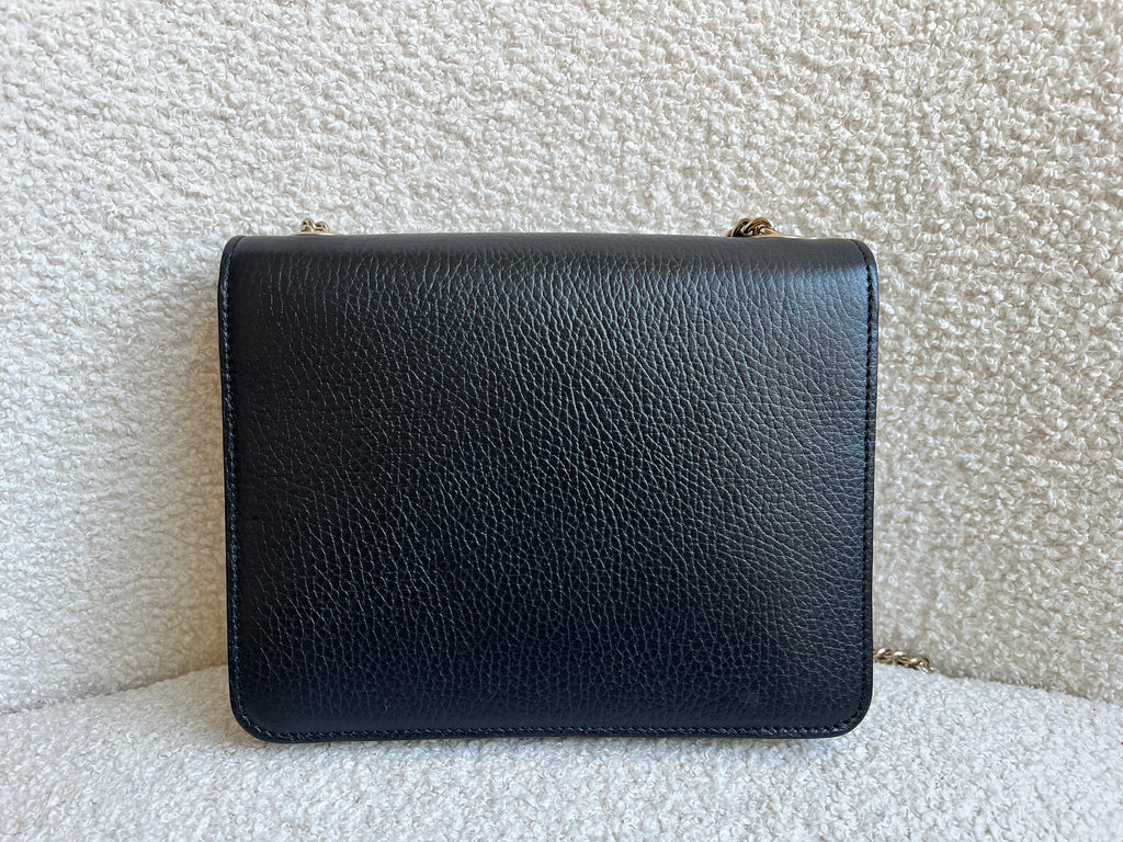 Gucci Interlocking GG Black Small Shoulder Bag