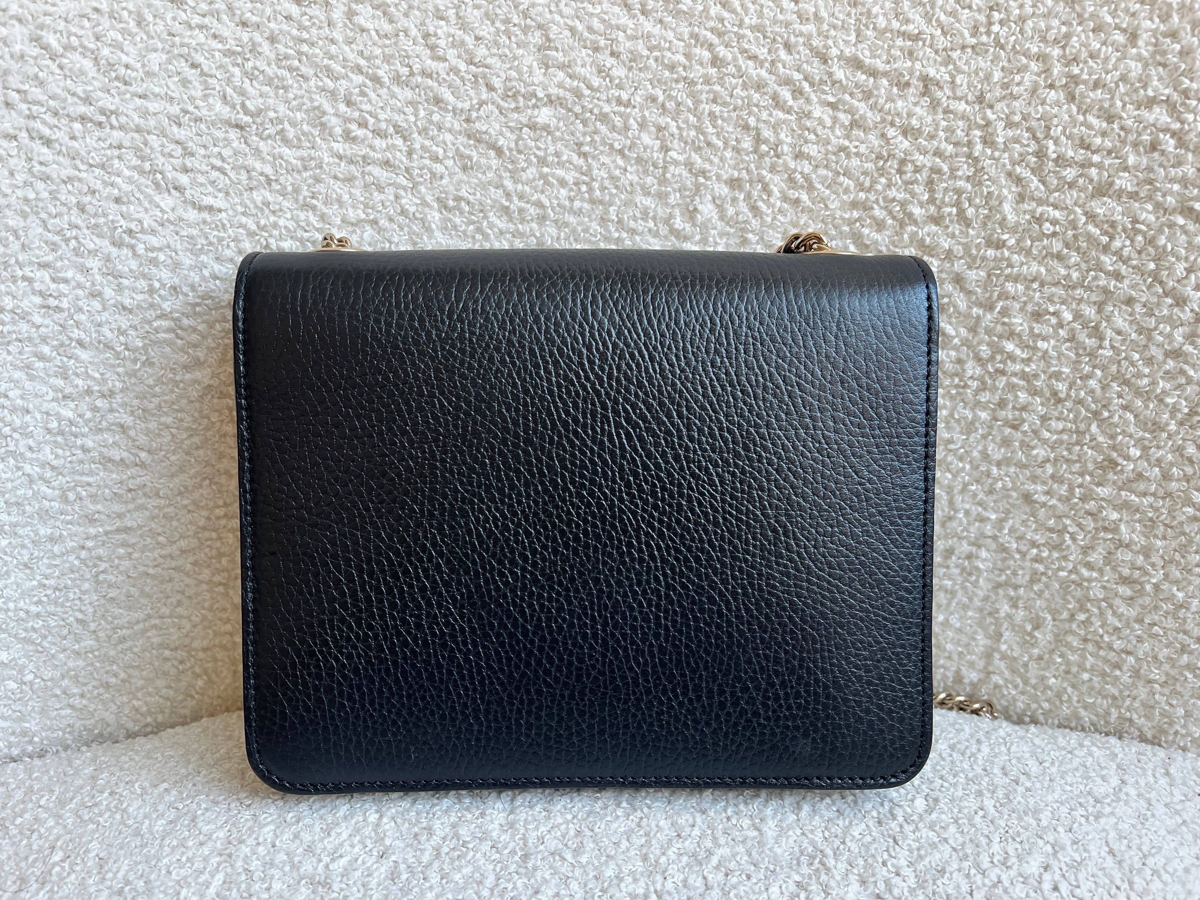 Gucci Interlocking GG Black Small Shoulder Bag