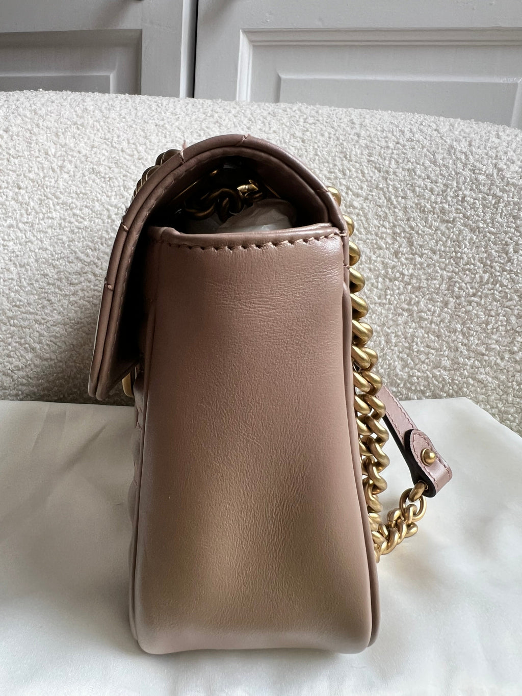 Gucci GG Dusty Pink Marmont Small Shoulder Bag (RRP £2070)