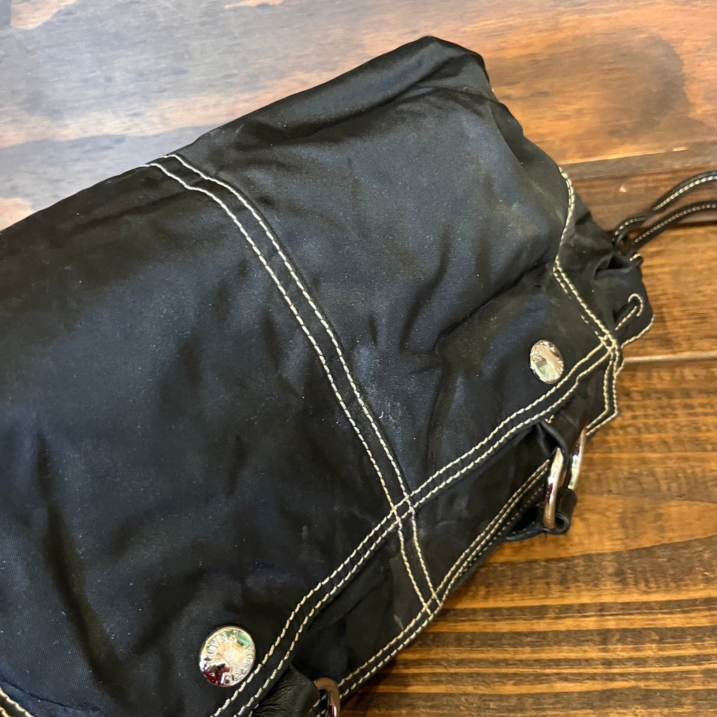 PRADA Black Nylon Multipocket Shoulder Bag