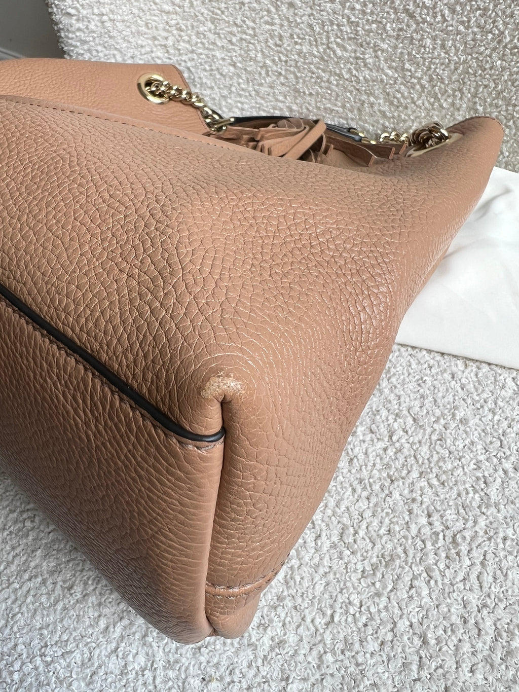 Gucci Rose Beige Soho Chain Tote (RRP £1350)