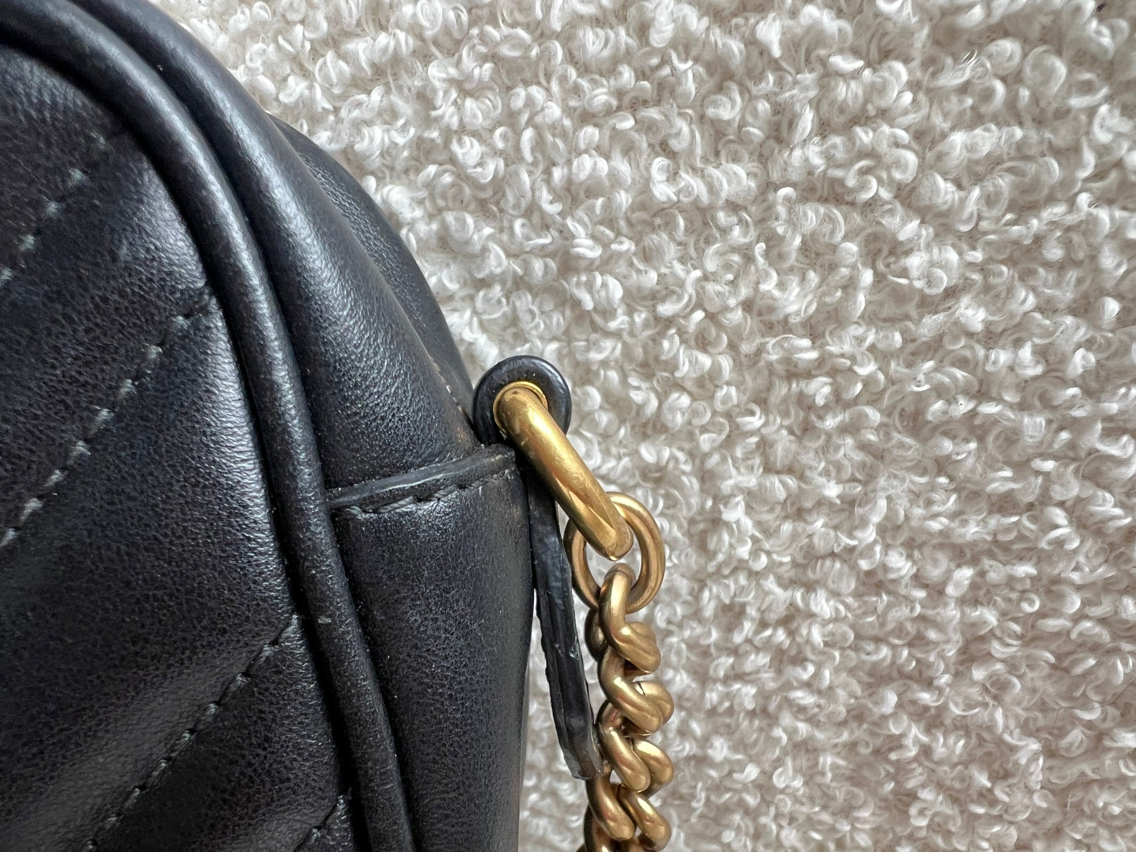 Gucci GG Black Marmont Mini Shoulder Bag (RRP £1,360)