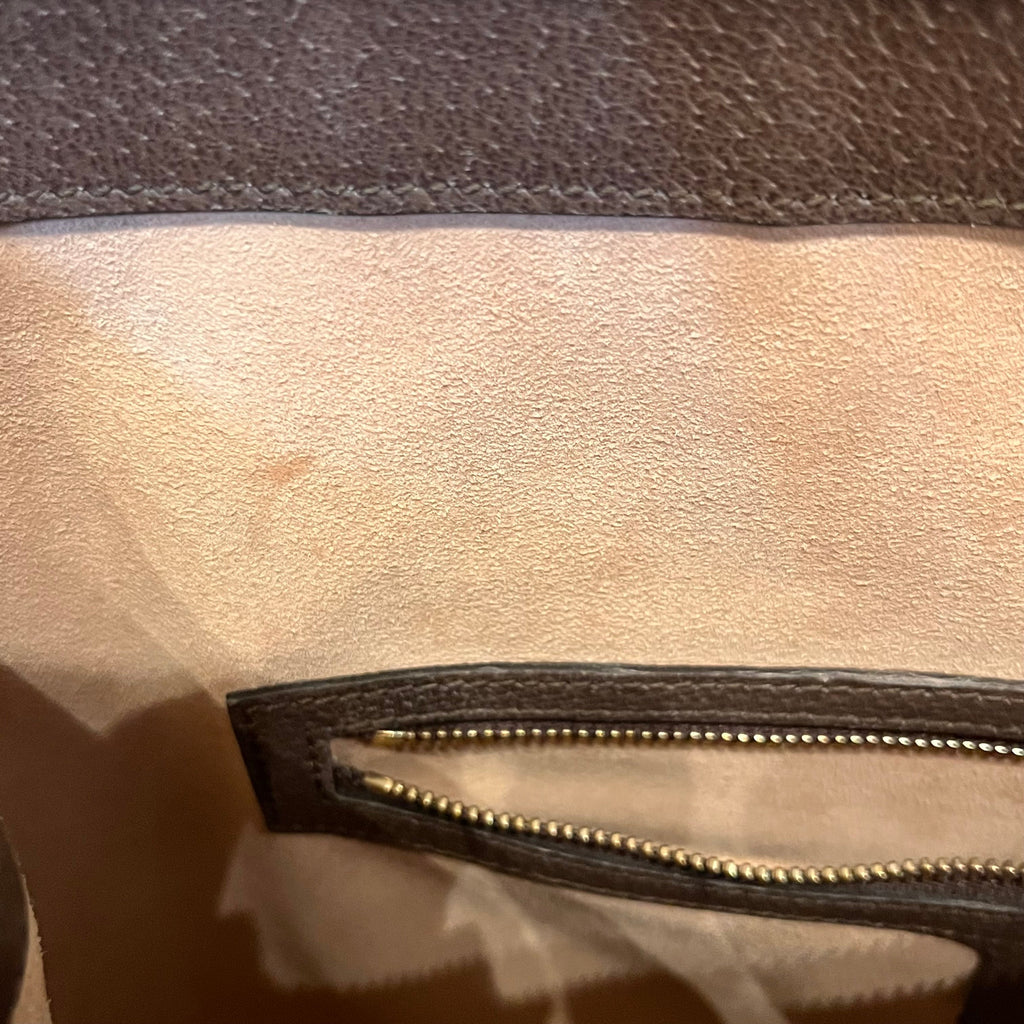 GUCCI Ophidia Medium GG Supreme Monogram Web Brown Tote