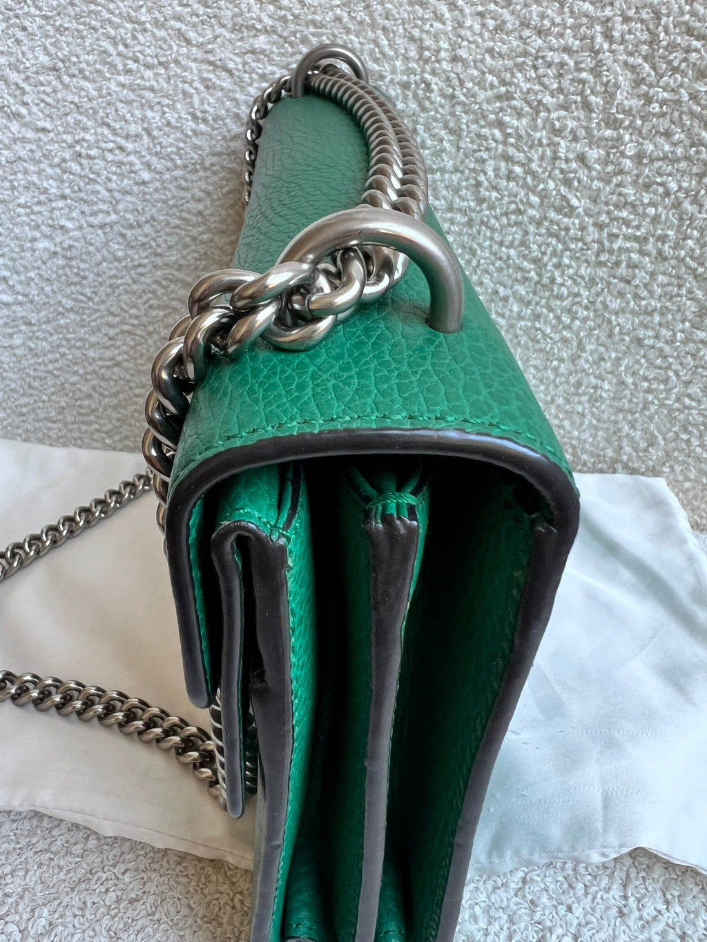 Gucci Dionysus GG Green Small Shoulder Bag (RRP £2,670)
