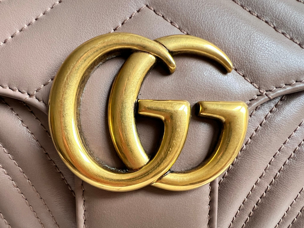 Gucci GG Dusty Pink Marmont Small Shoulder Bag (RRP £2070)