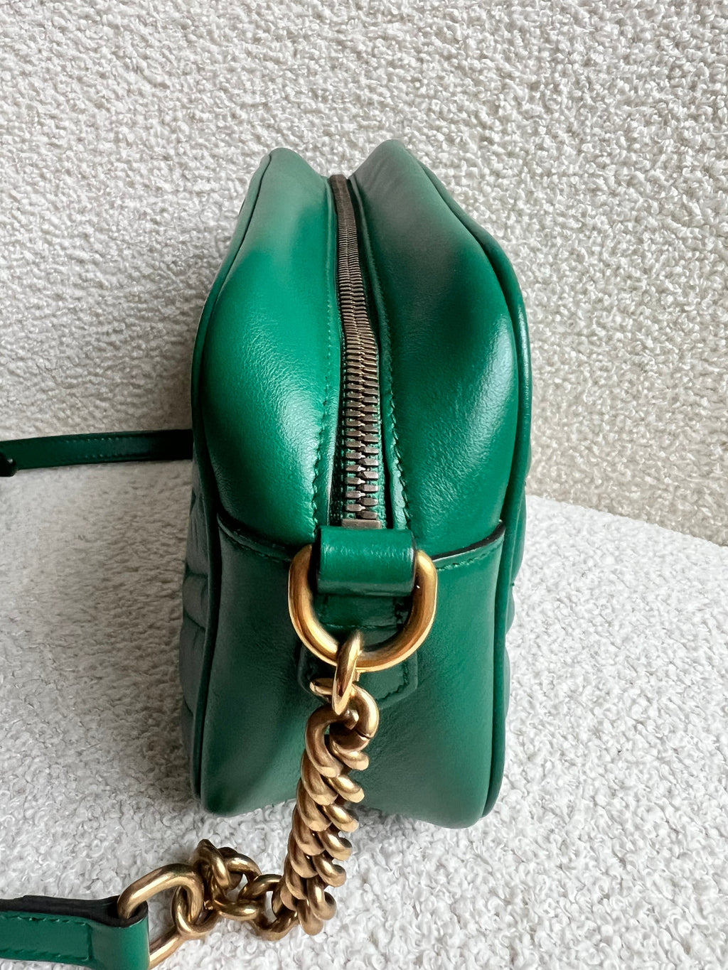 Gucci GG Green Marmont Small Shoulder Bag (RRP £1440)