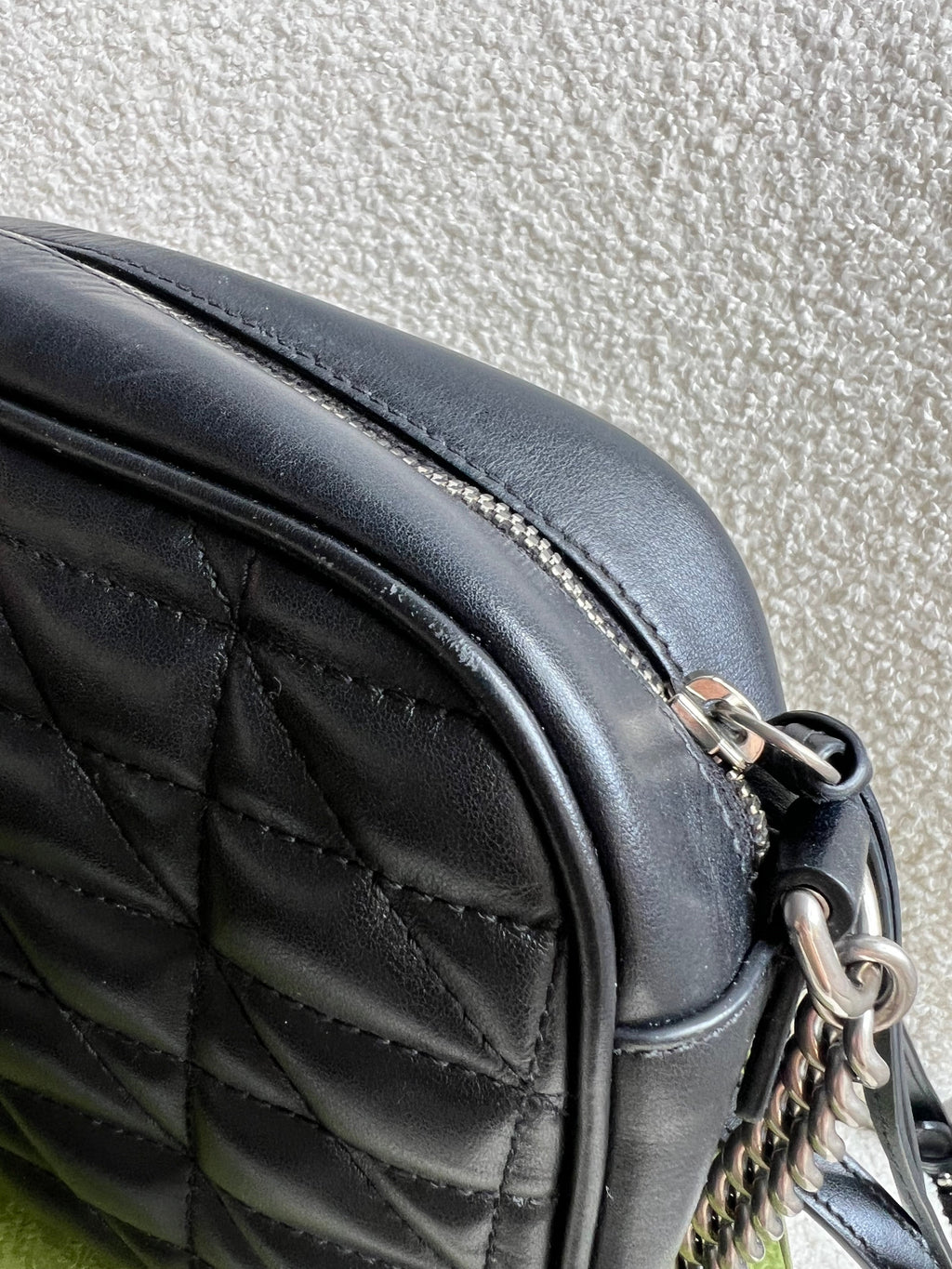 Gucci Aria GG Black Marmont Small Shoulder Bag (RRP £1440)