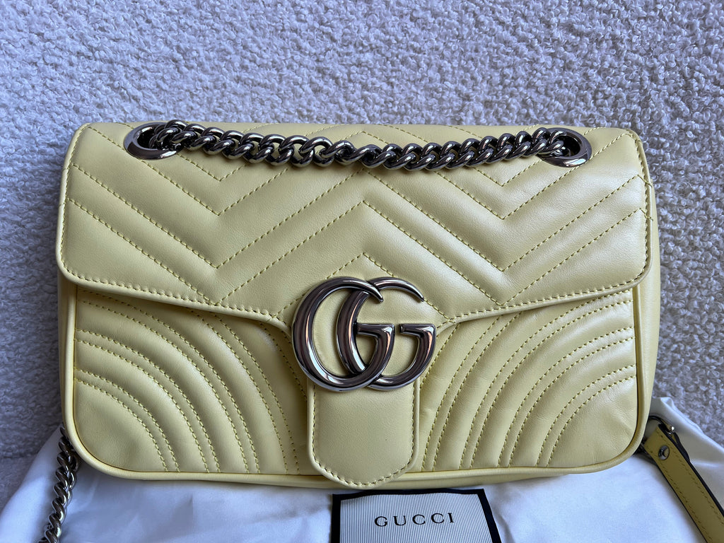 Gucci GG Yellow Marmont Small Shoulder Bag (RRP £2070)