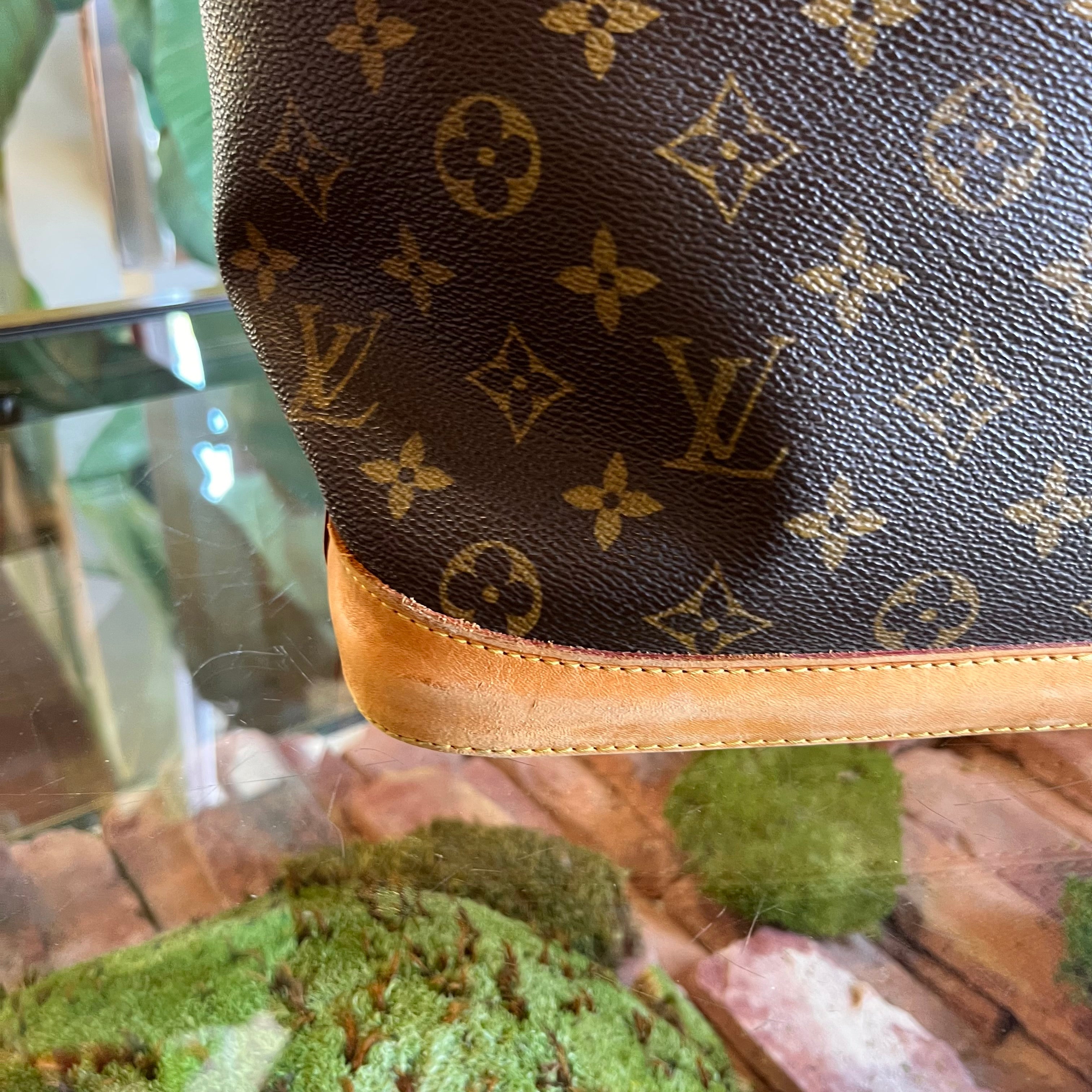 LOUIS VUITTON Lockit Vertical Brown Monogram Canvas Tote