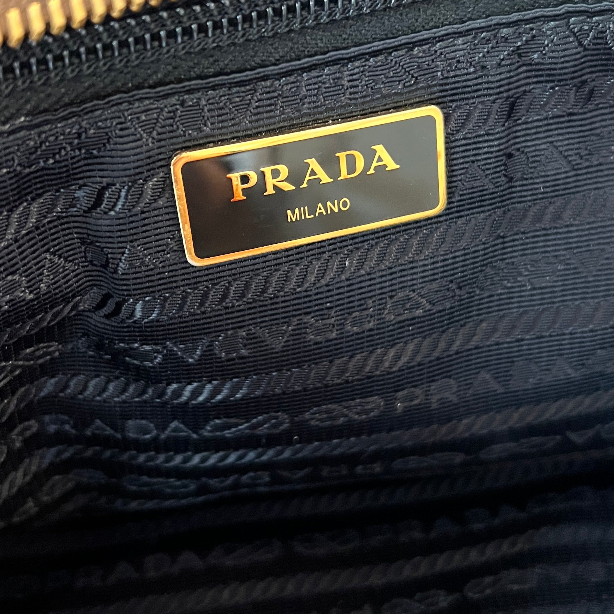 PRADA Argilla Glacé Calf Leather Beige Tote Bag
