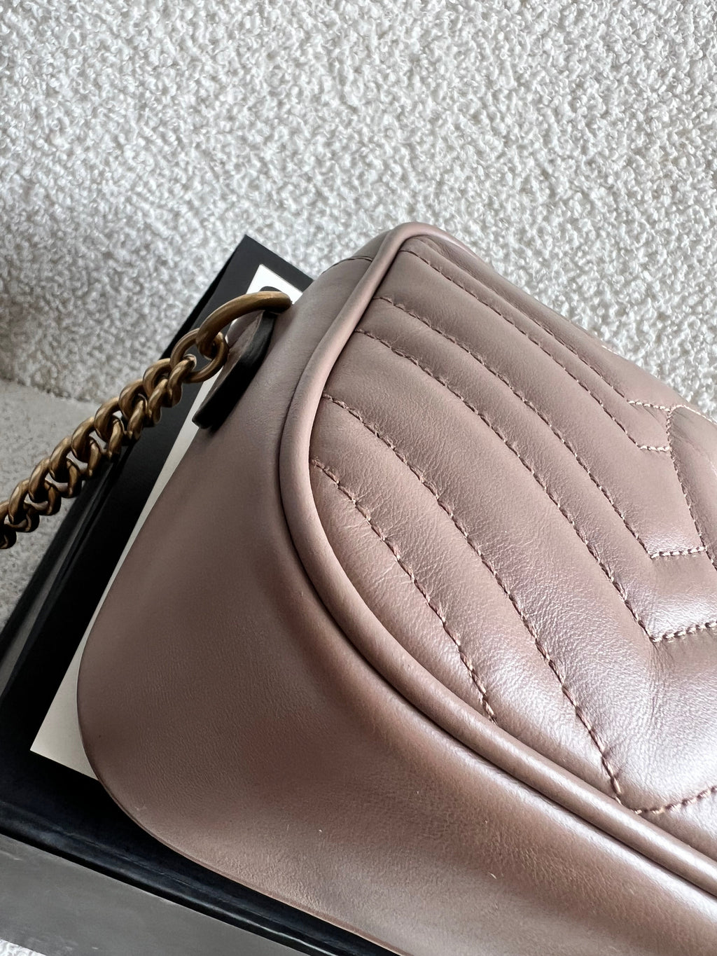 Gucci GG Marmont Dusty Pink Small Shoulder Bag (RRP £1440)