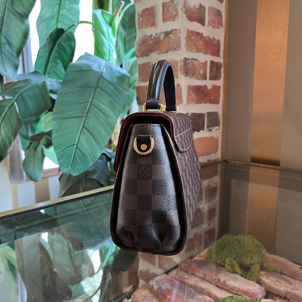 LOUIS VUITTON Croisette Brown Damier Ebene Top Handle Bag