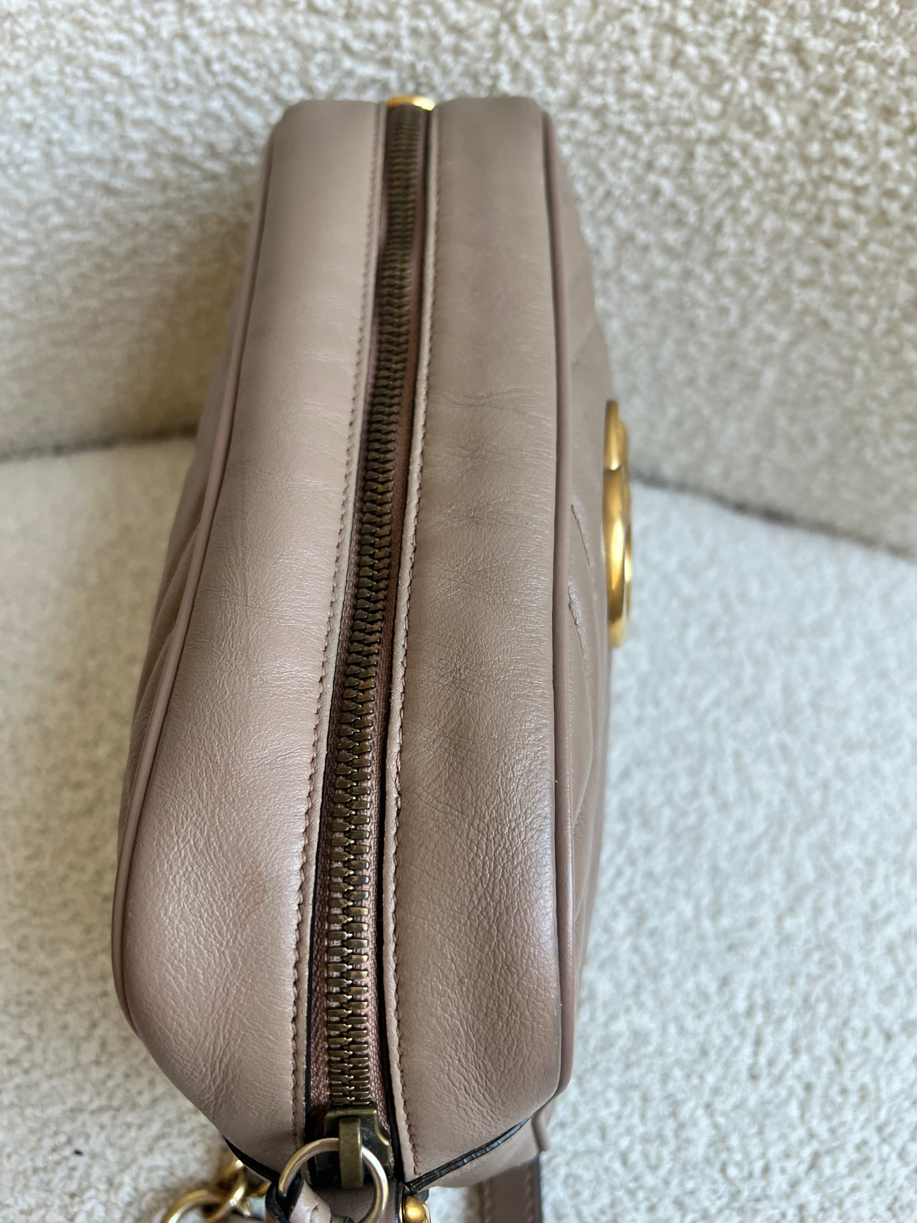 Gucci GG Marmont Dusty Pink Small Shoulder Bag (RRP £1440)