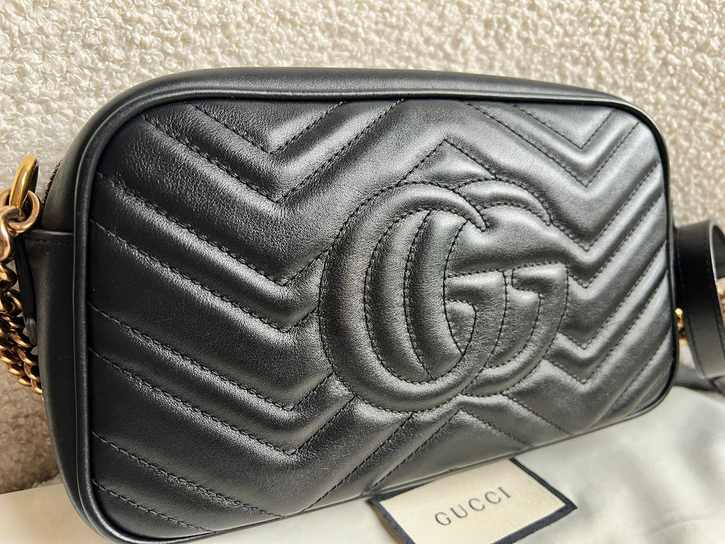 Gucci GG Black Marmont Small Shoulder Bag (RRP £1440)