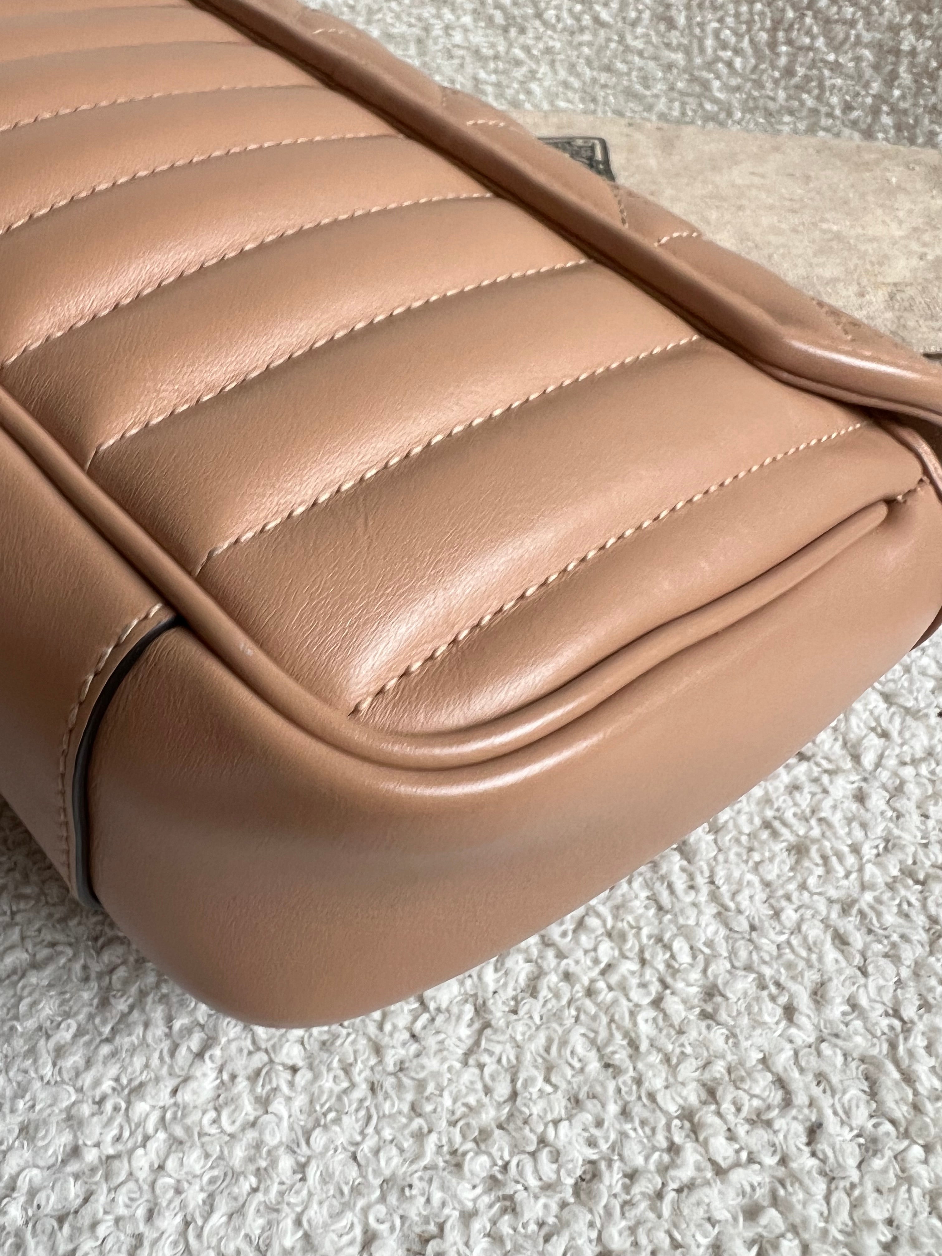 Gucci GG Beige Aria Marmont Mini Shoulder Bag (RRP £1800)