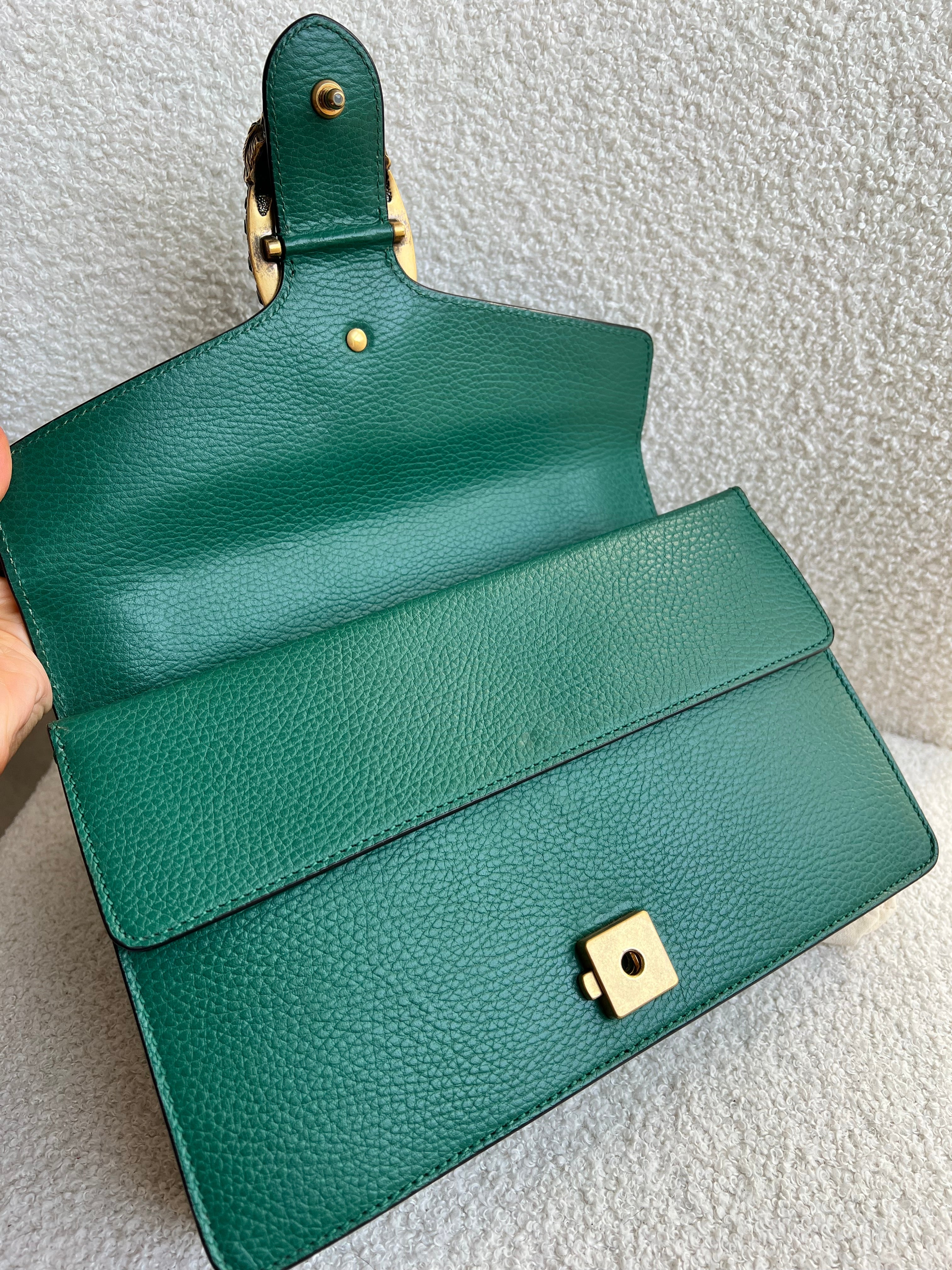 Gucci Dionysus GG Green Small Shoulder Bag (RRP £2,670)