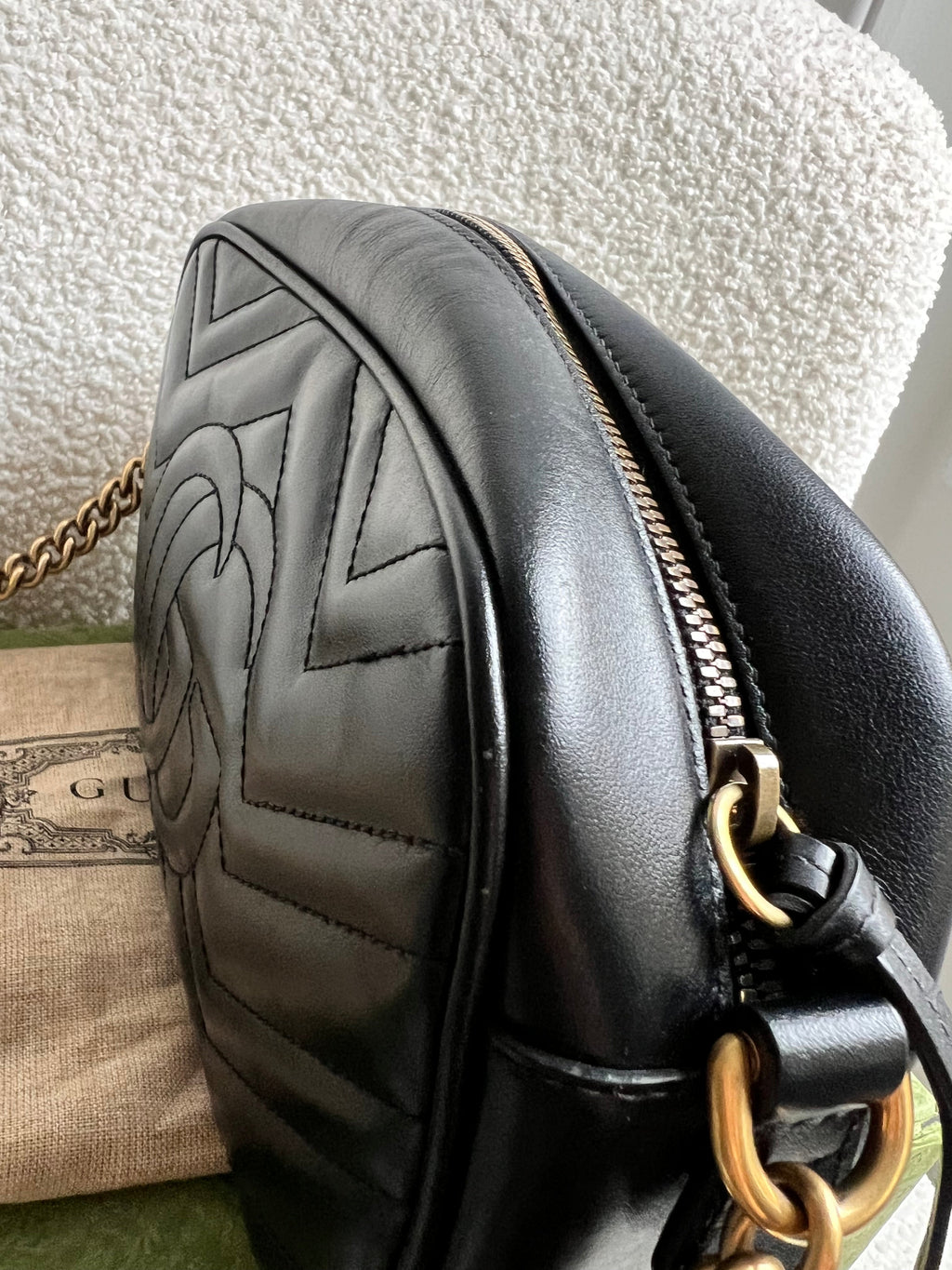 Gucci GG Black Marmont Small Shoulder Bag (RRP £1440)