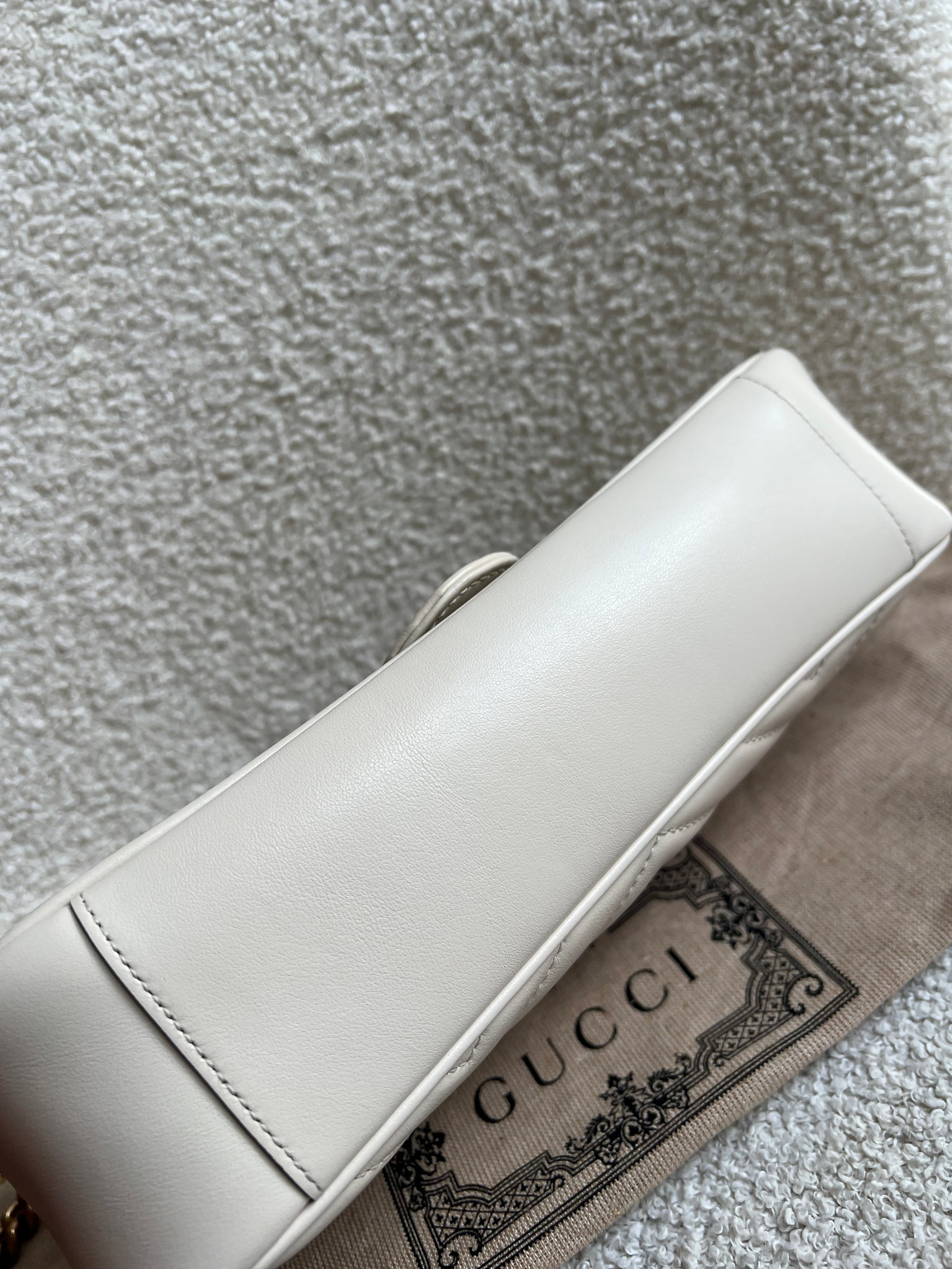Gucci GG White Marmont Small Shoulder Bag (RRP £1890)