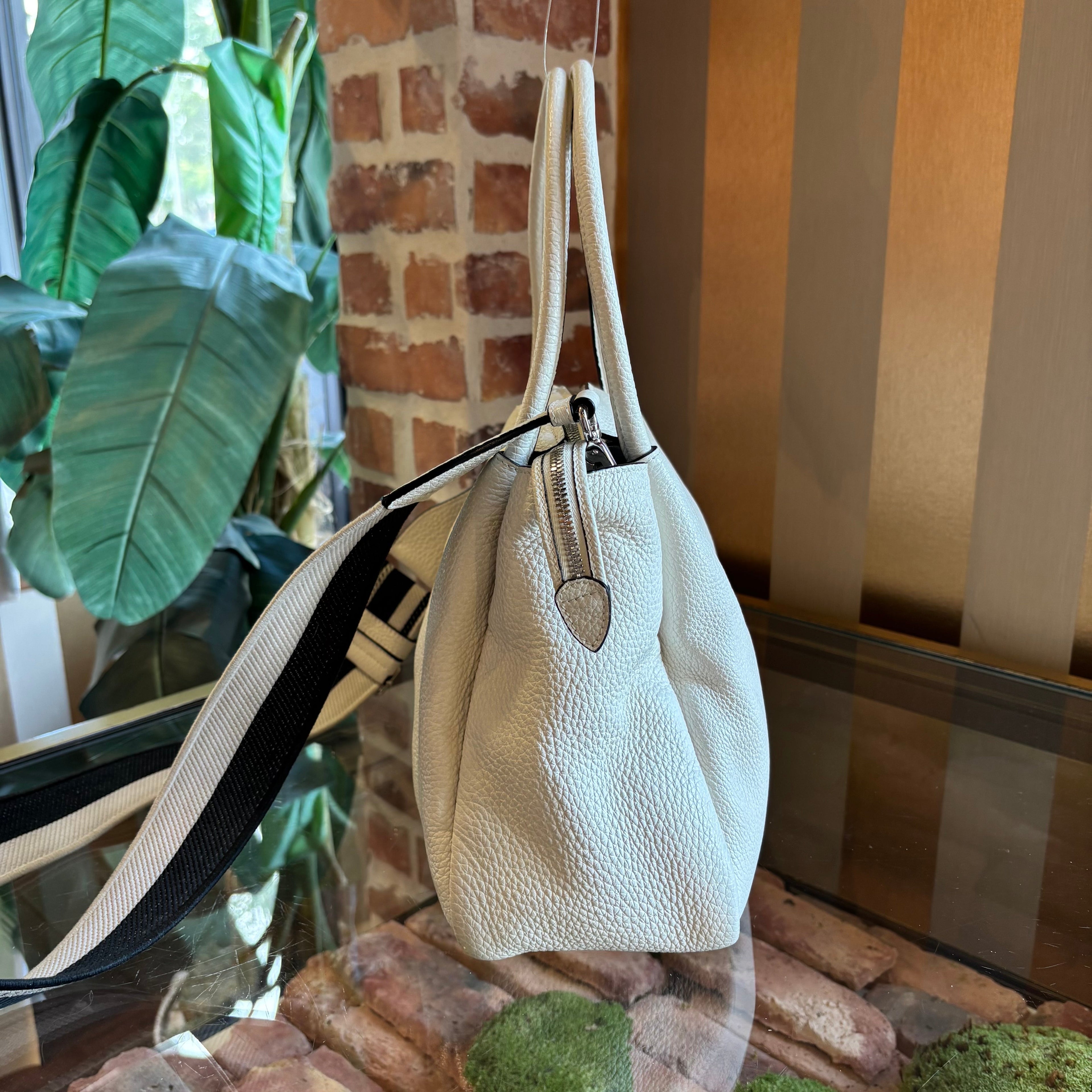 PRADA Fluo White Darling Two Way Tote
