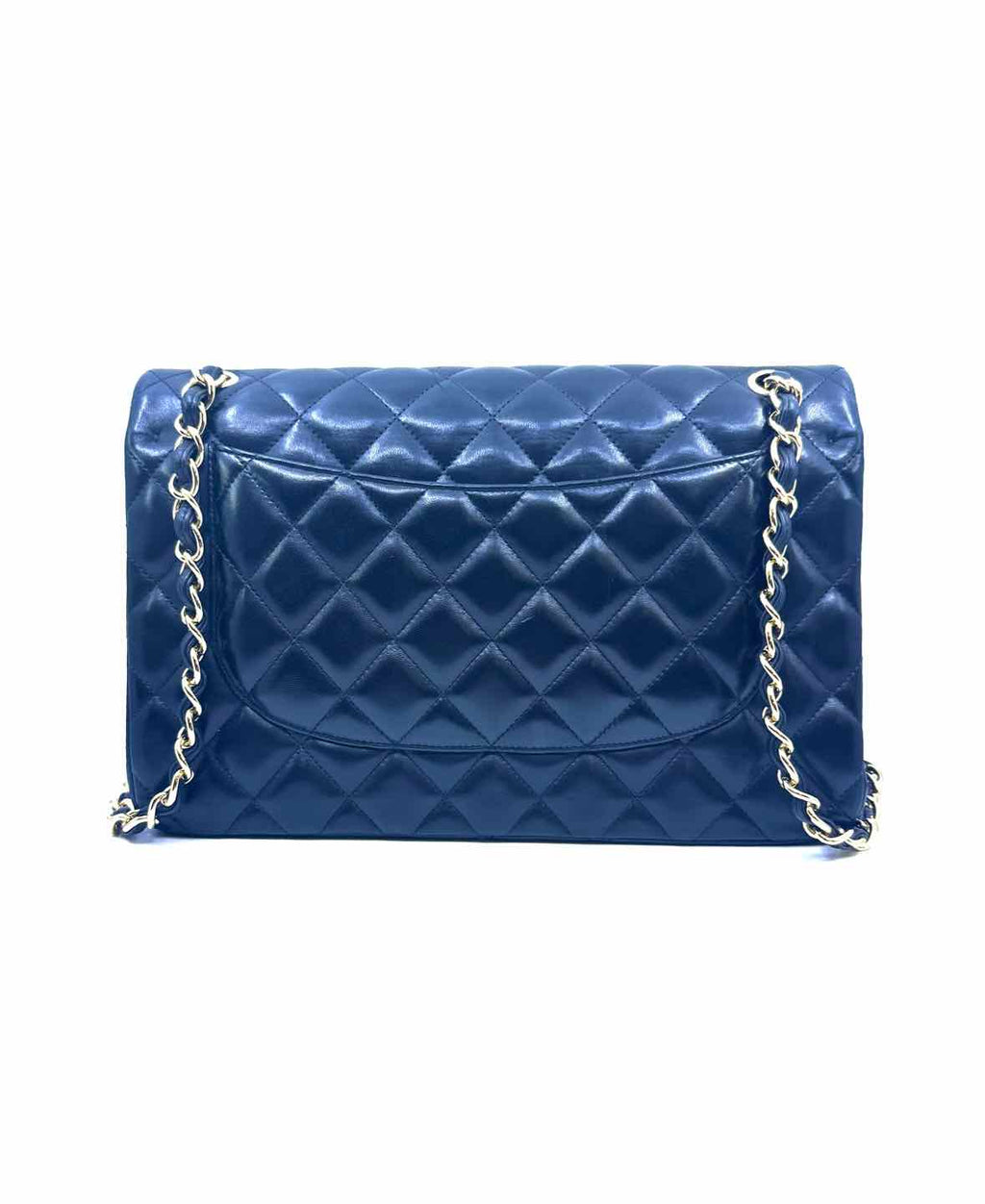 CHANEL Jumbo Double Flap Bag Black Lambskin Quilted Handbag