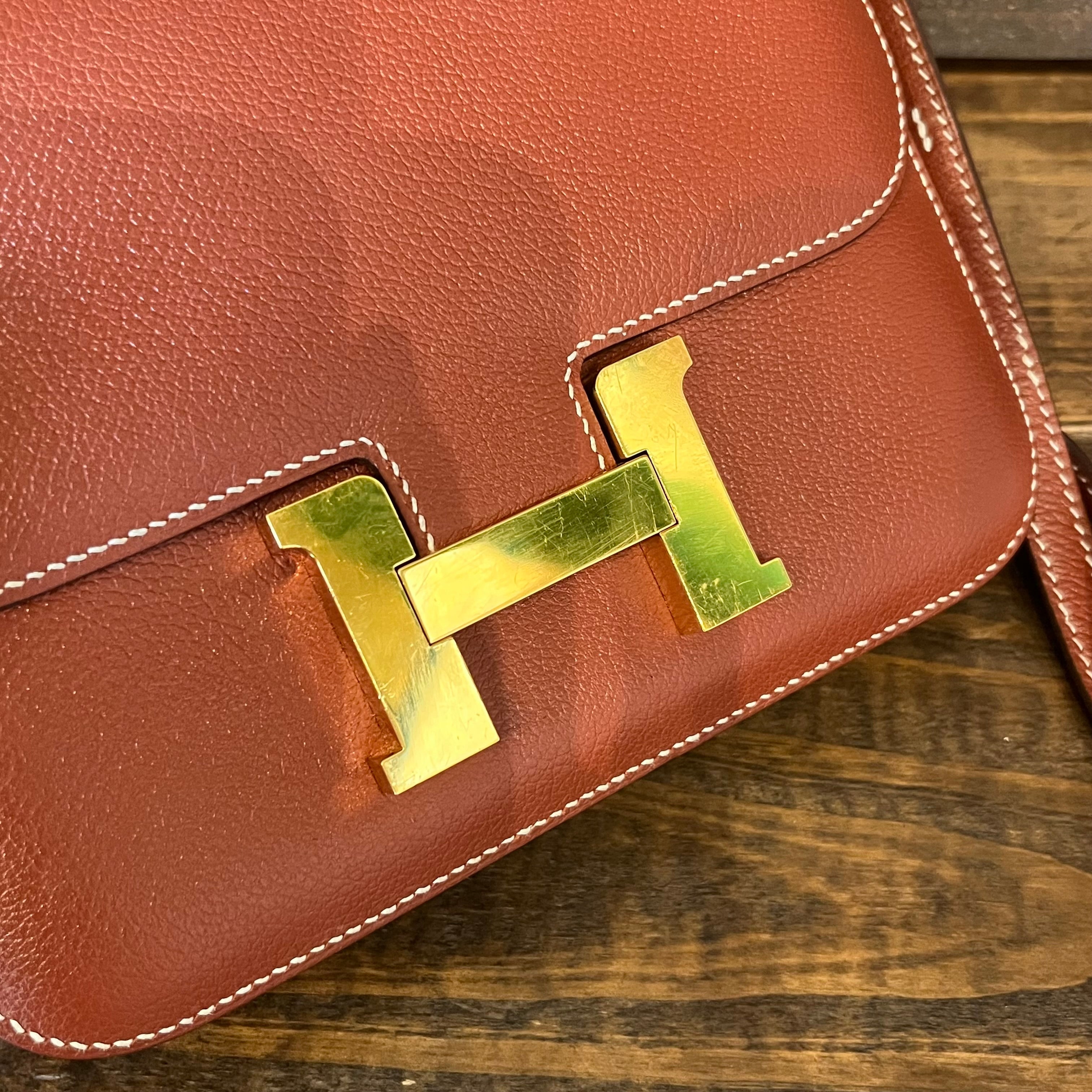 HERMES Constance 18 Evercolor Shoulder Bag