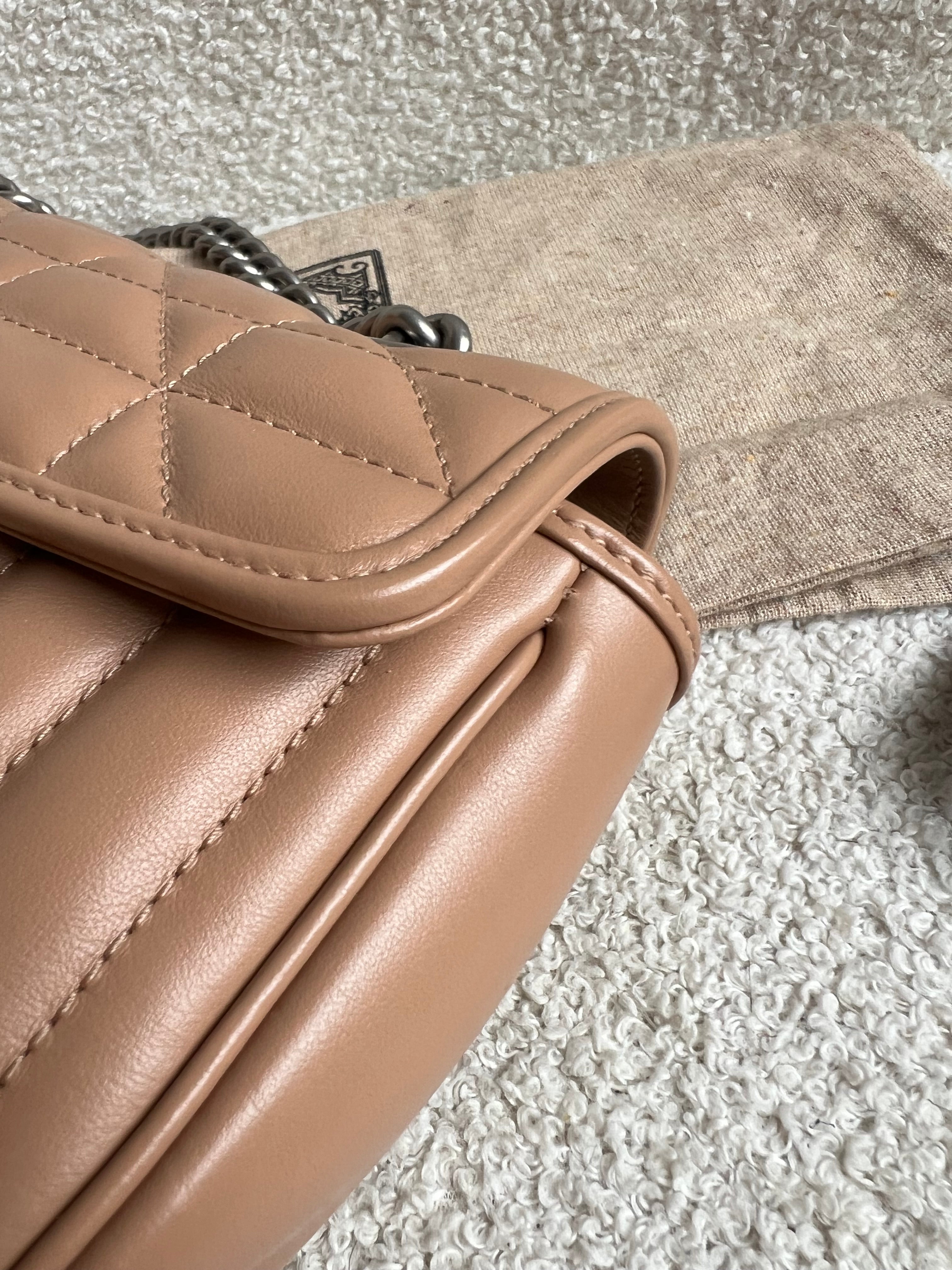 Gucci GG Beige Aria Marmont Mini Shoulder Bag (RRP £1800)