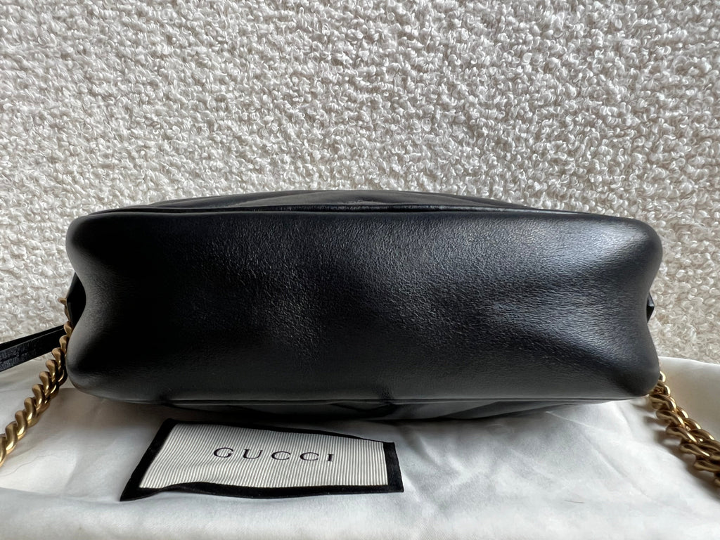 Gucci GG Black Marmont Mini Shoulder Bag (RRP £1,360)