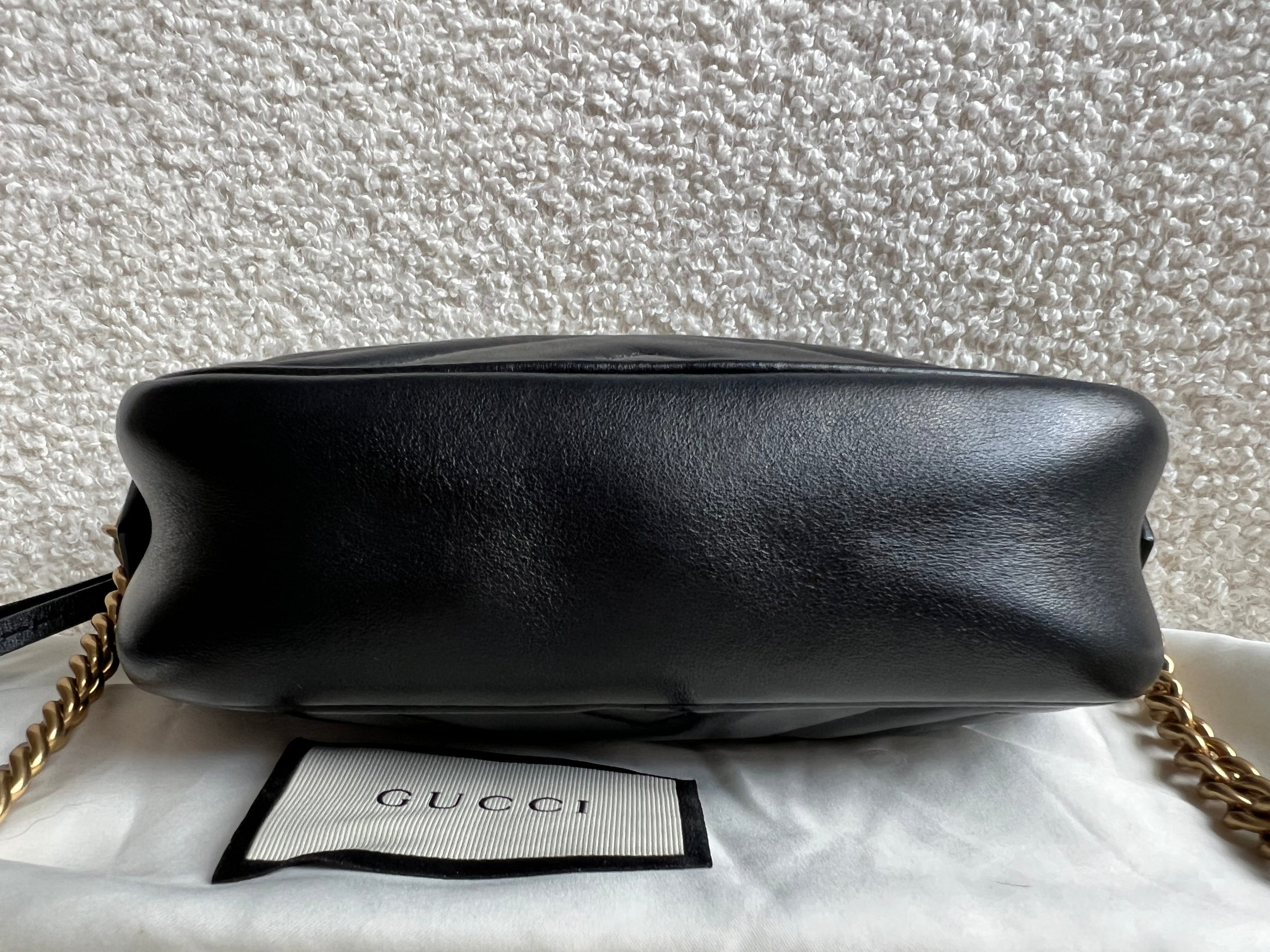 Gucci GG Black Marmont Mini Shoulder Bag (RRP £1,360)