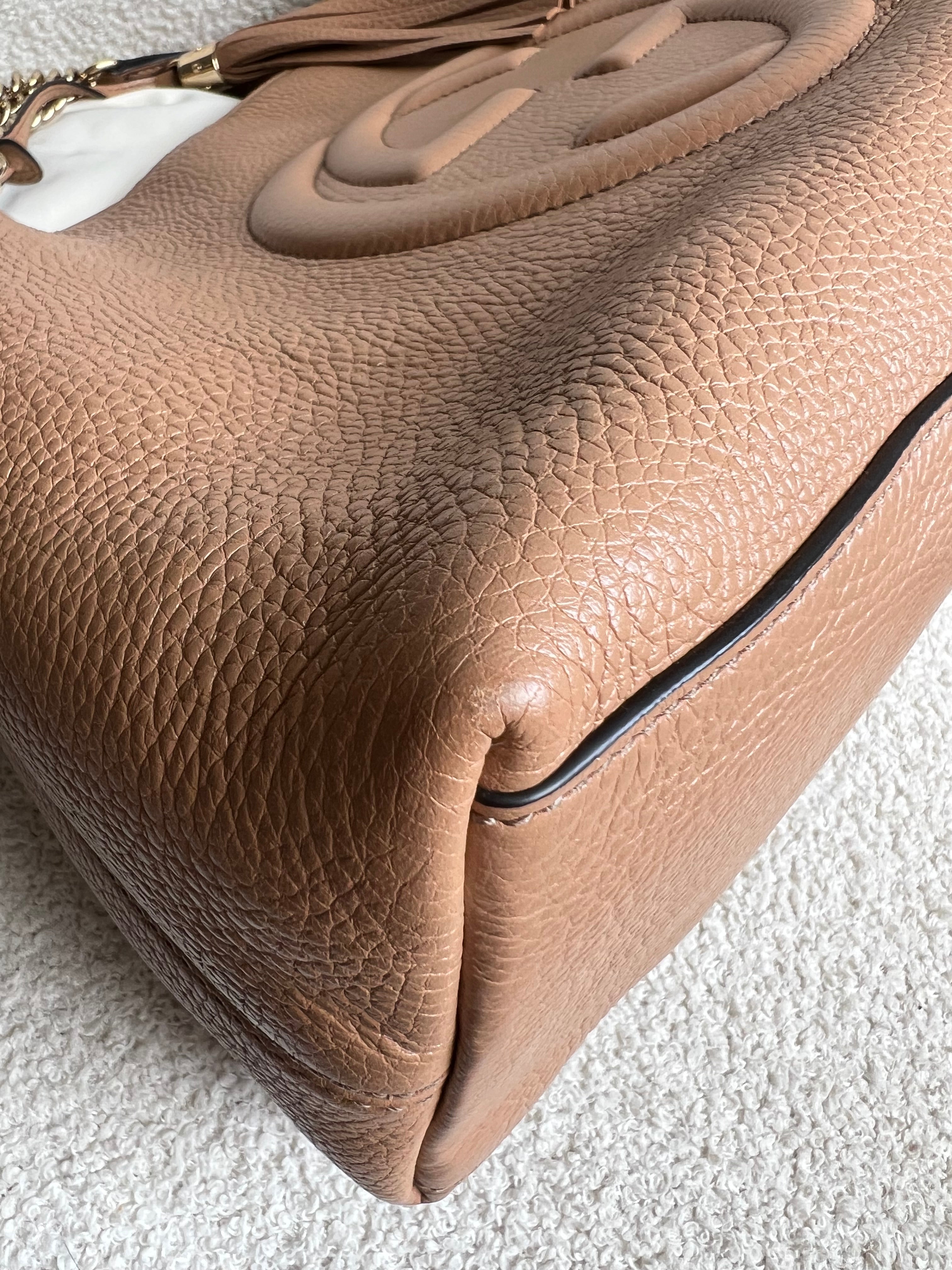 Gucci Rose Beige Soho Chain Tote (RRP £1350)