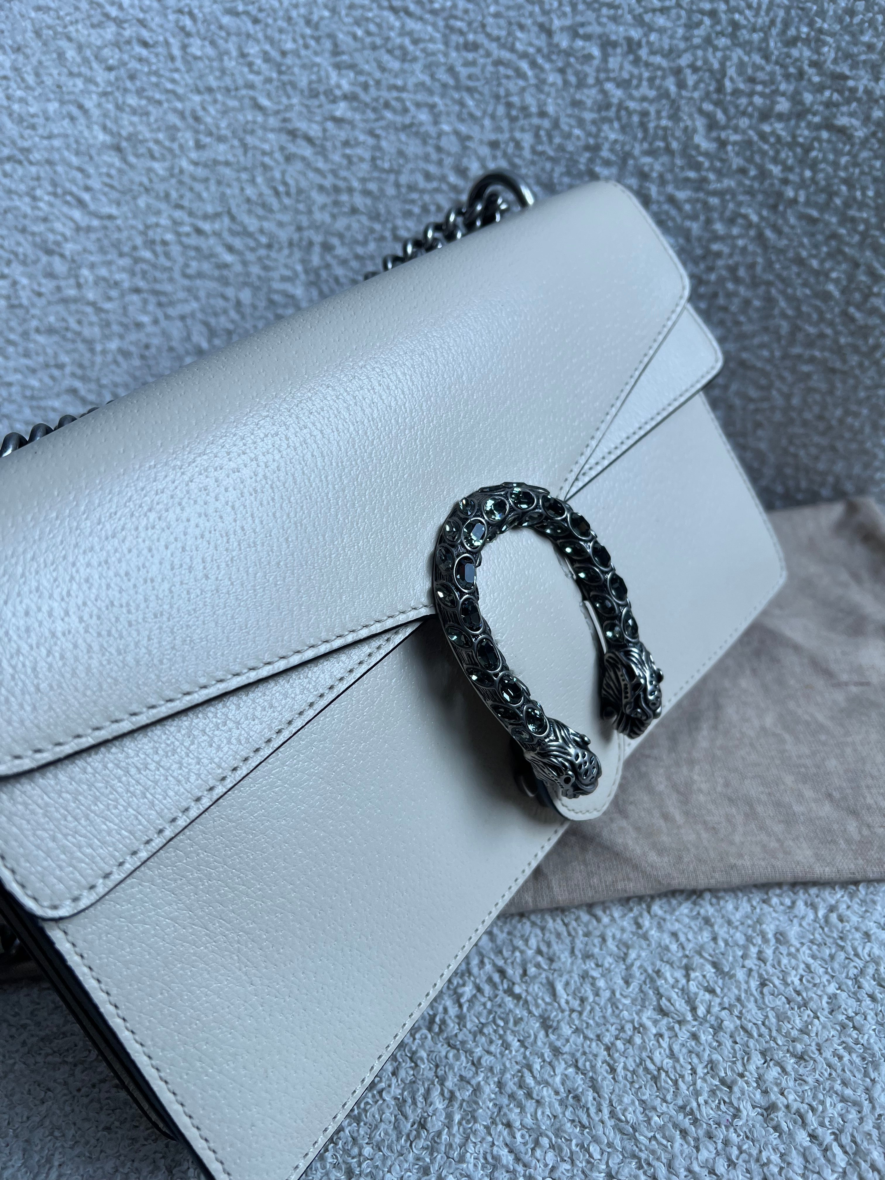 Gucci Dionysus GG White Small Shoulder Bag (RRP £2,670)