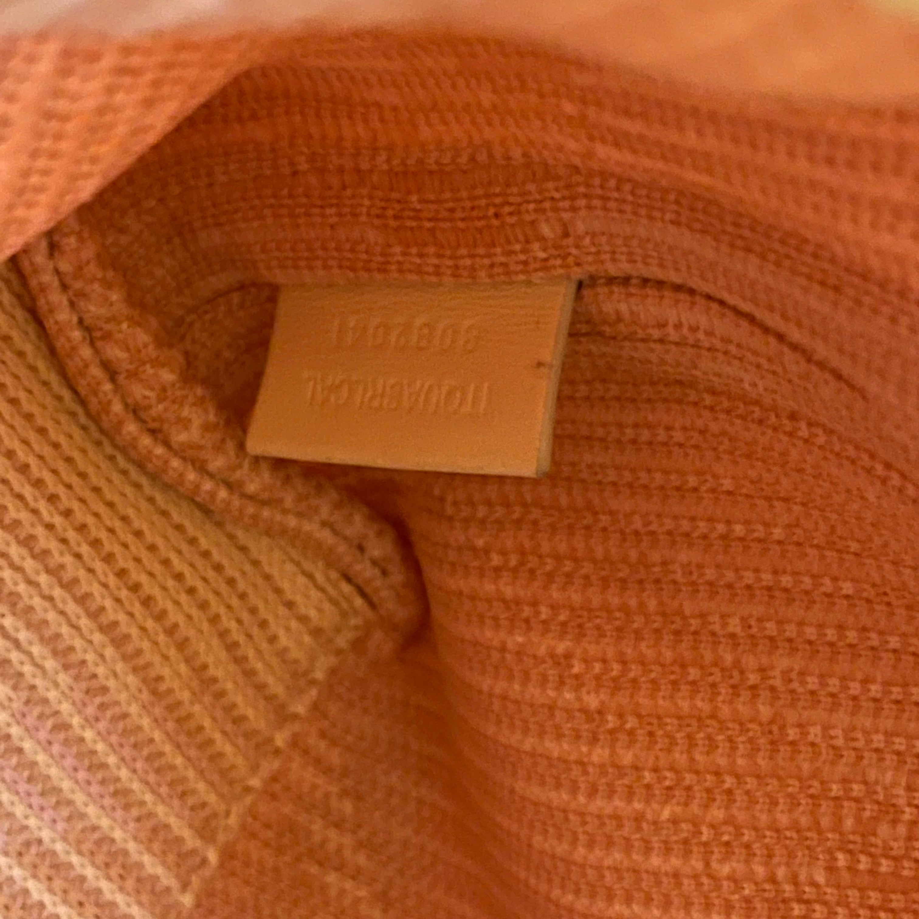 BURBERRY Mini Peg Sherbert Knitted Check Canvas Bag