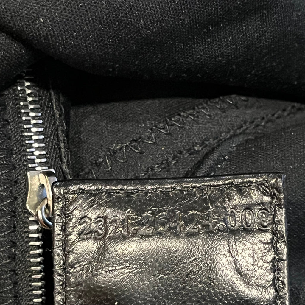 FENDI Baguette Small Black Neoprene Shoulder Bag