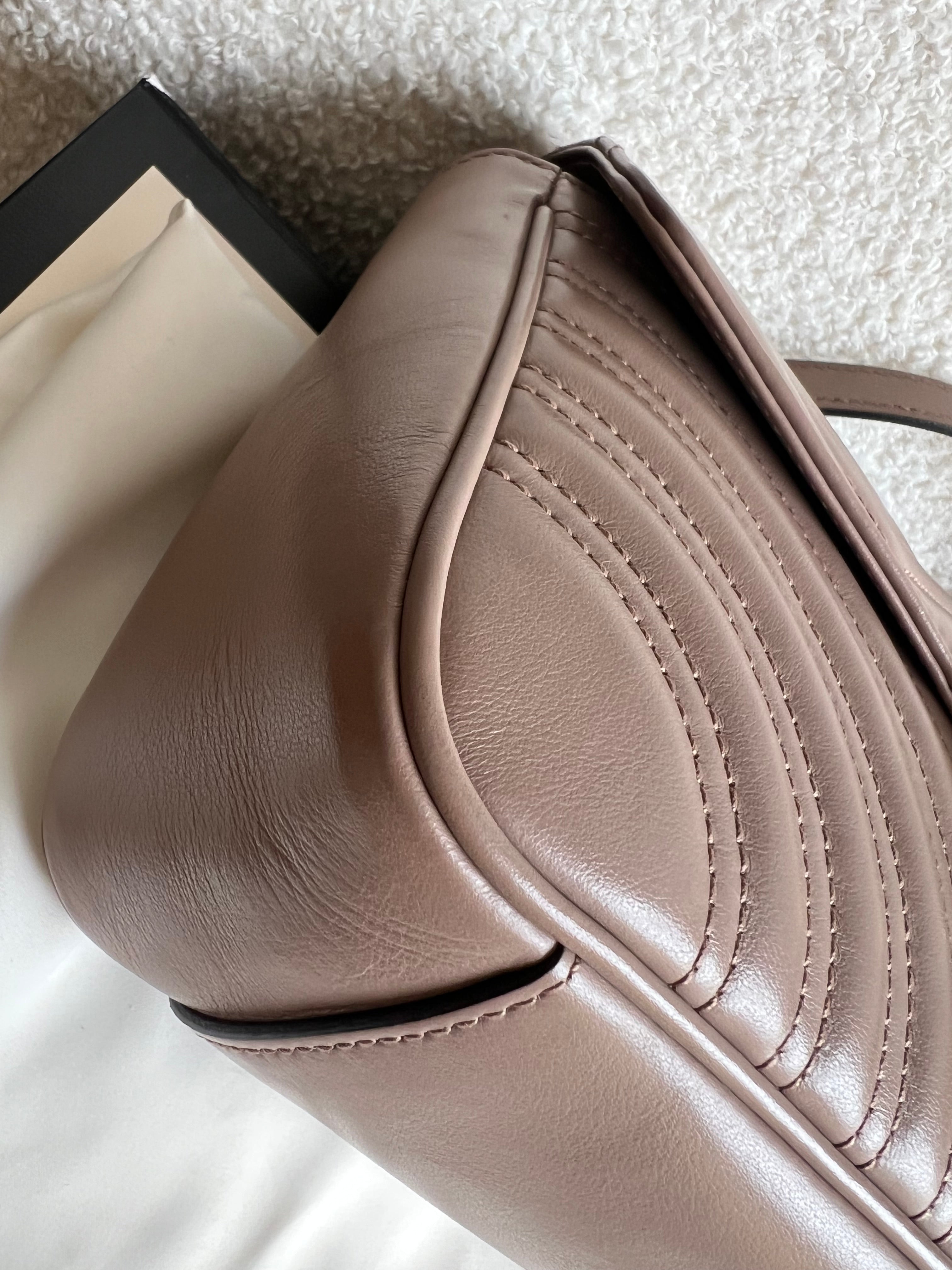 Gucci GG Dusty Pink Marmont Small Shoulder Bag (RRP £2070)