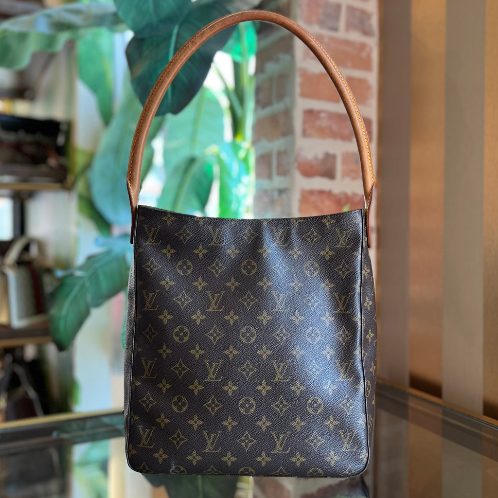 LOUIS VUITTON Looping GM Monogram Canvas Vintage Shoulder Bag