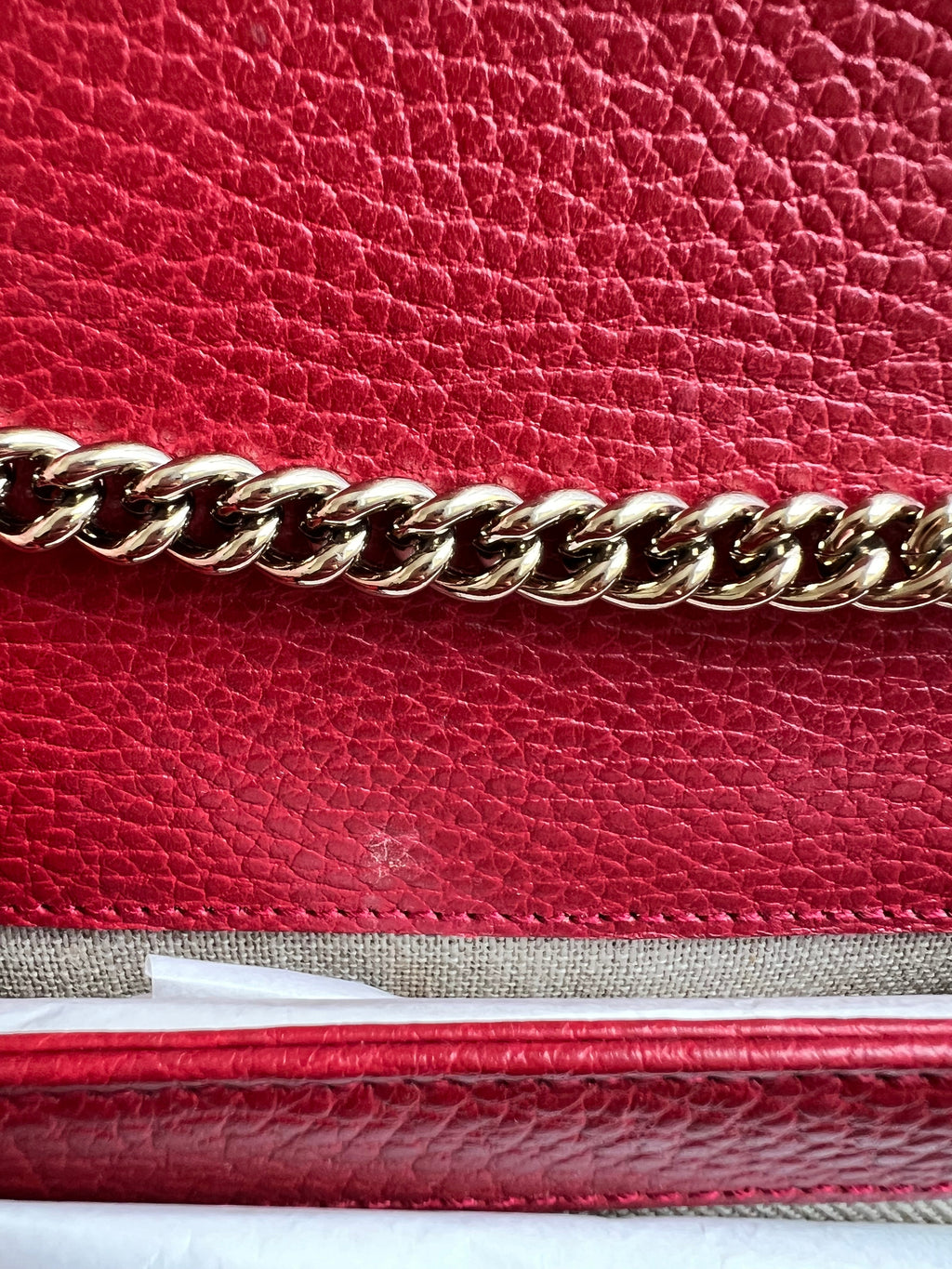 Gucci Interlocking GG Red Small Shoulder Bag