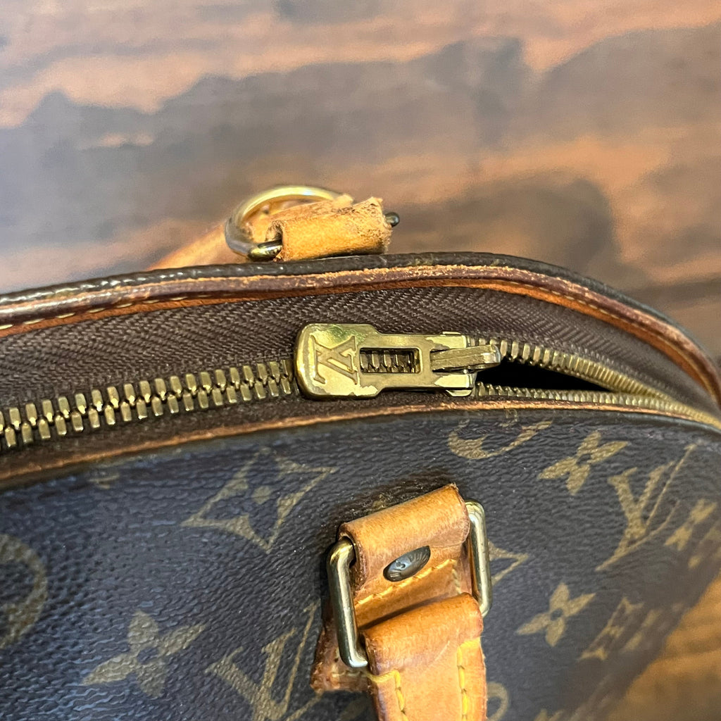 LOUIS VUITTON Ellipse MM Brown Monogram Canvas Top Handle Bag