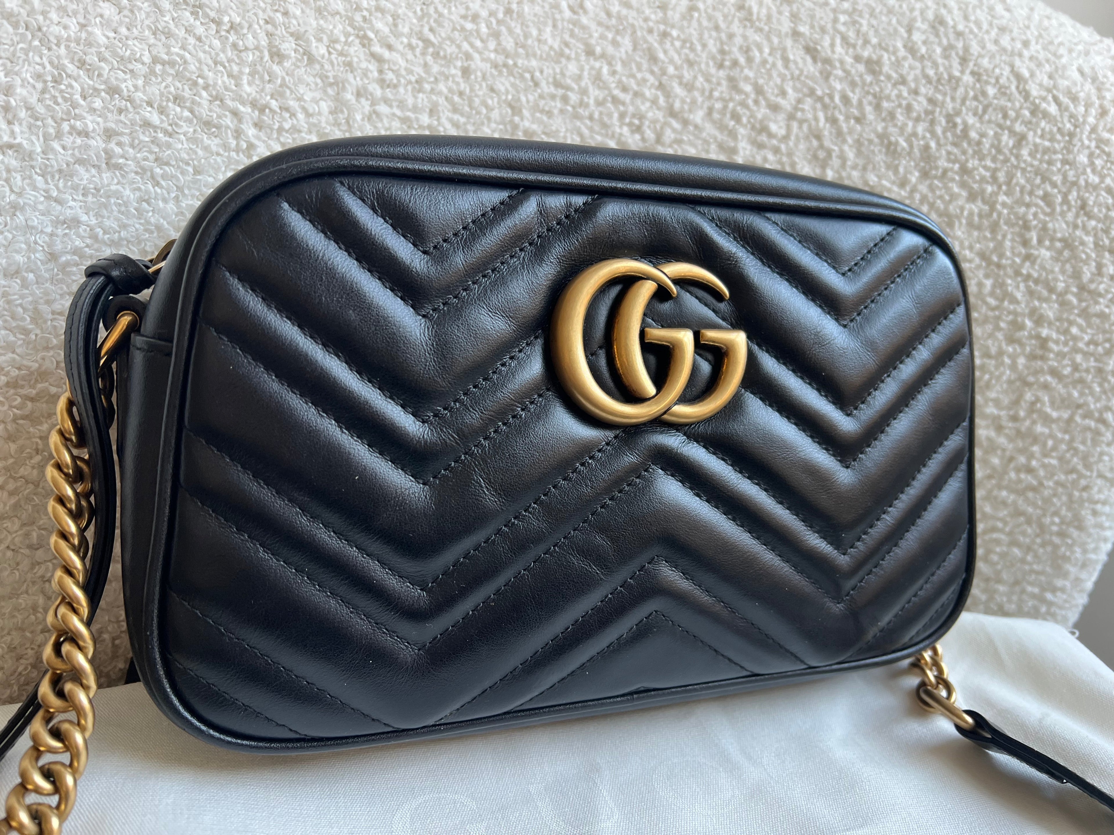 Gucci GG Black Marmont Small Shoulder Bag (RRP £1440)