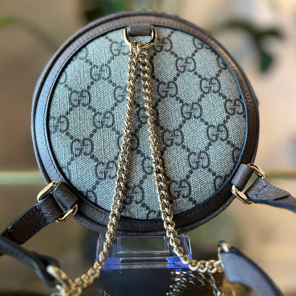 GUCCI GG Surpreme Ophidia Round Backpack
