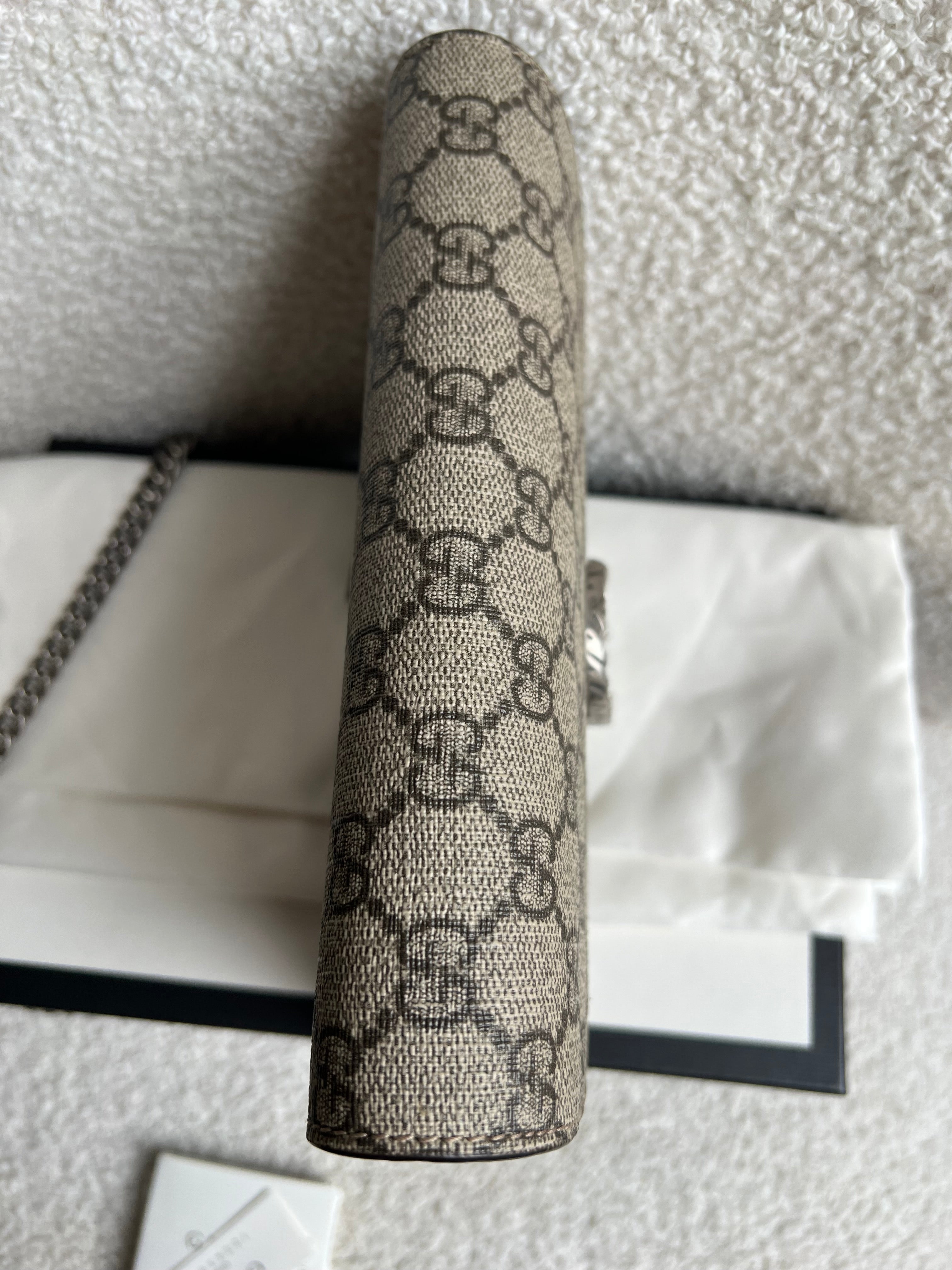 Gucci Dionysus GG Supreme Chain Wallet (RRP £1400)
