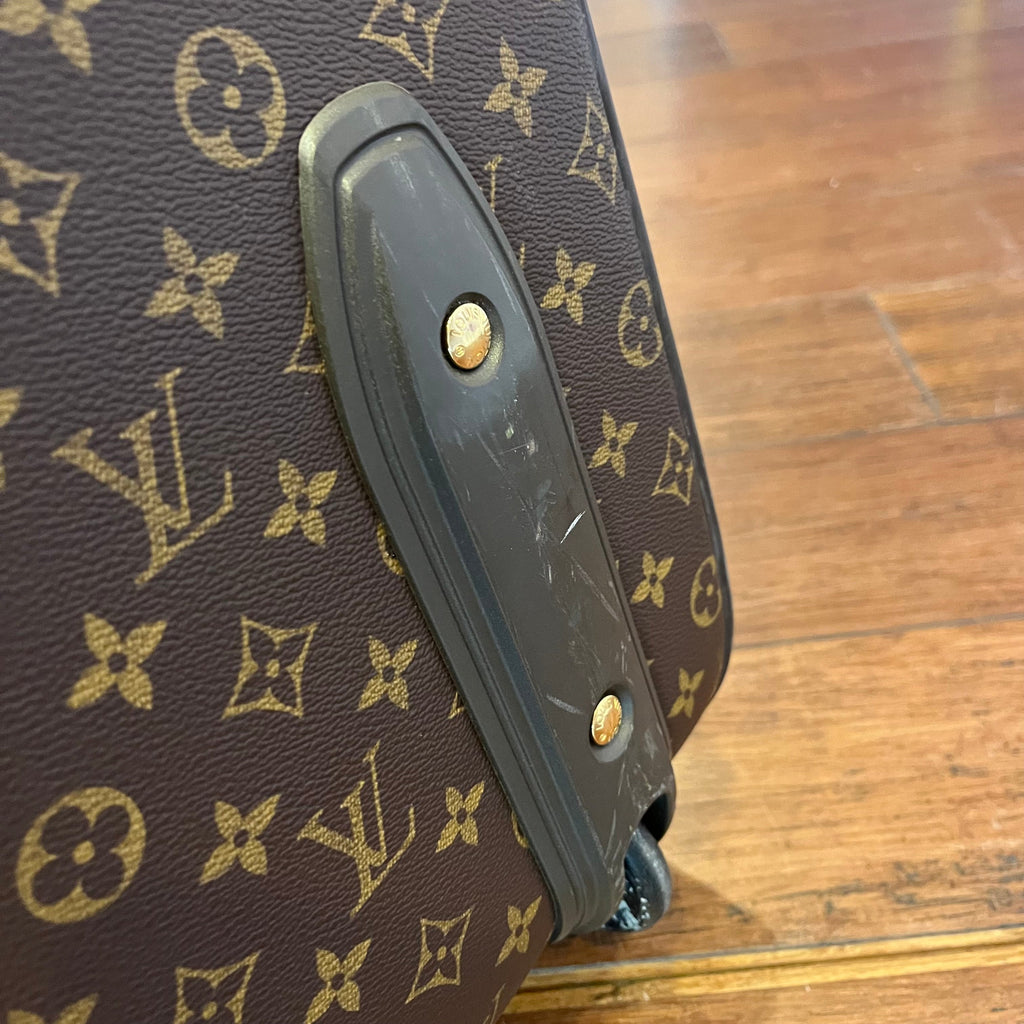 LOUIS VUITTON Pégase 45 Brown Monogram Canvas Rolling Luggage