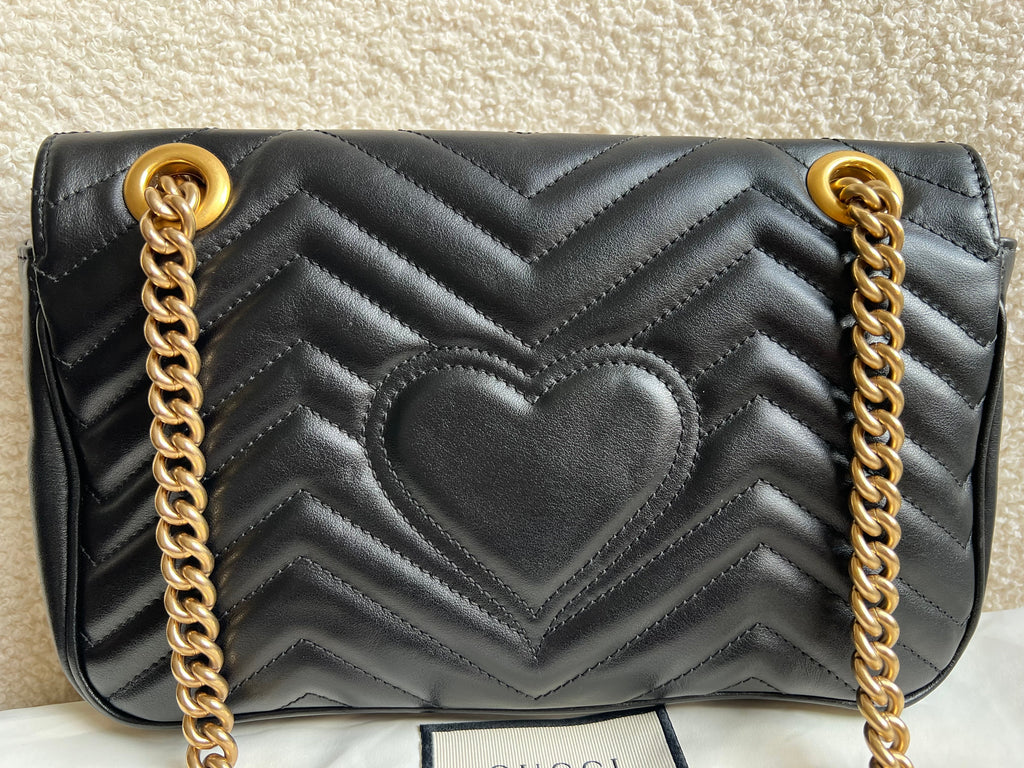 Gucci GG Black Marmont Small Shoulder Bag (RRP £2070)